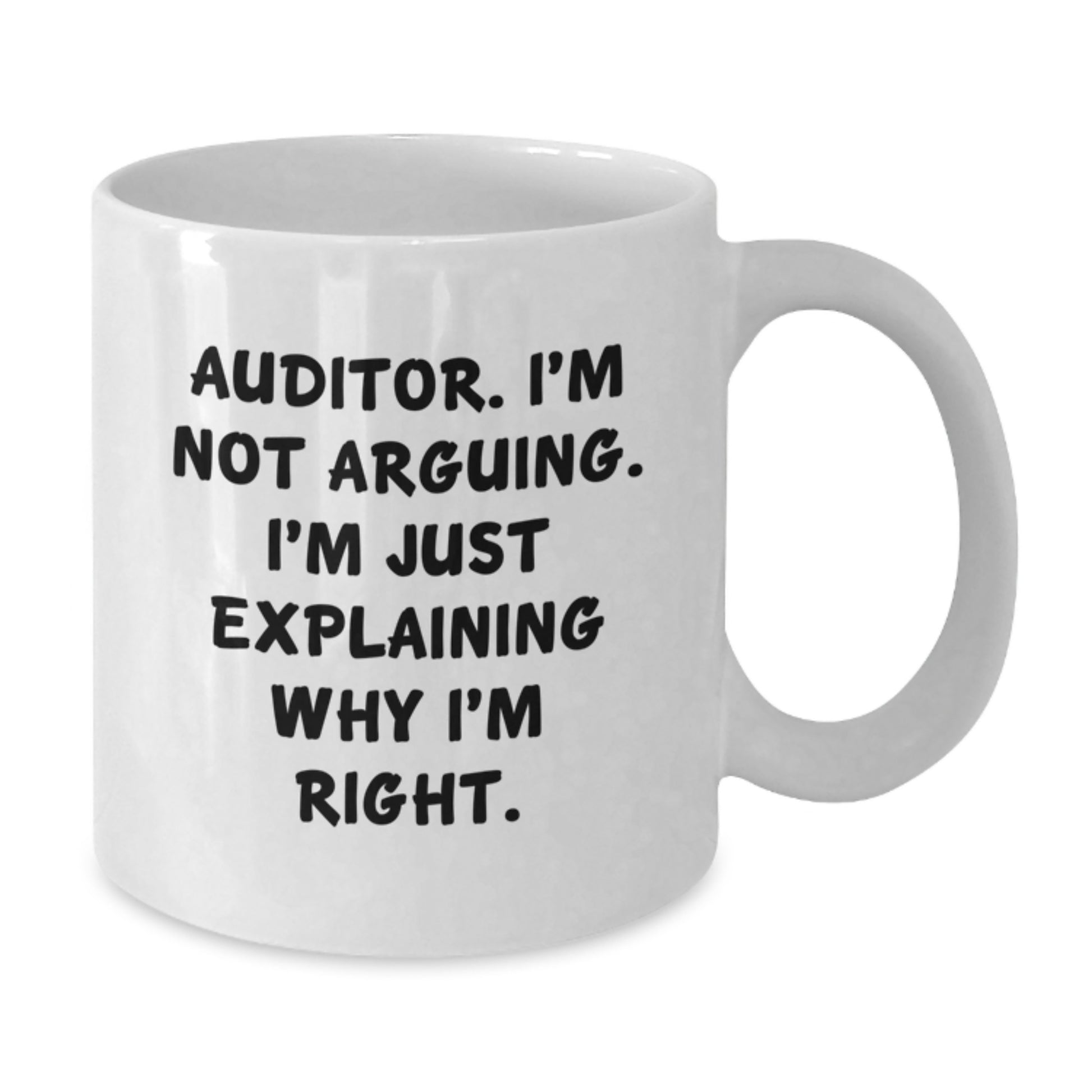 Auditor Keepsake White Ceramic Coffee Mug for Him Birthday Gift 11oz - Additional