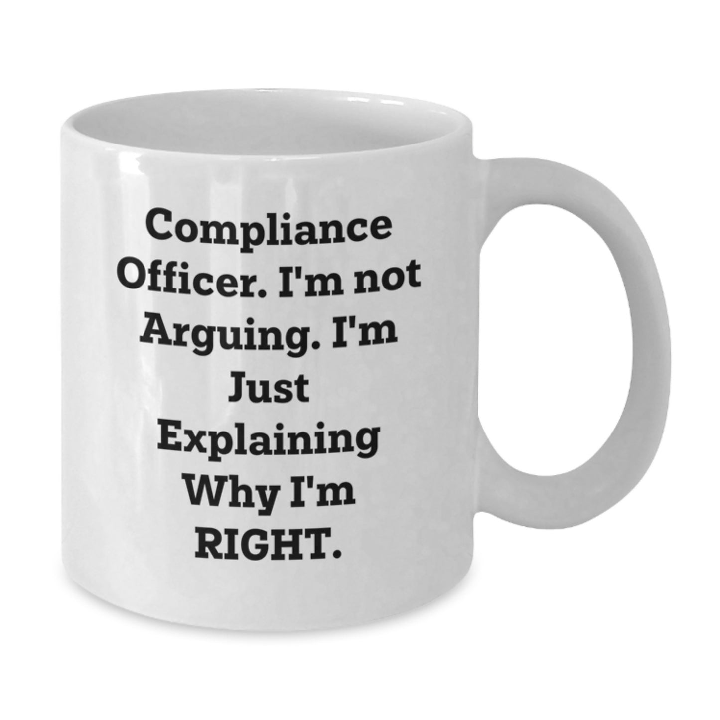 Compliance Officer Funny White Coffee Mug Gift for Colleagues Friends, Birthday Unique Office Mug, Funny Compliance Officer Gifts for Men Women - Additional