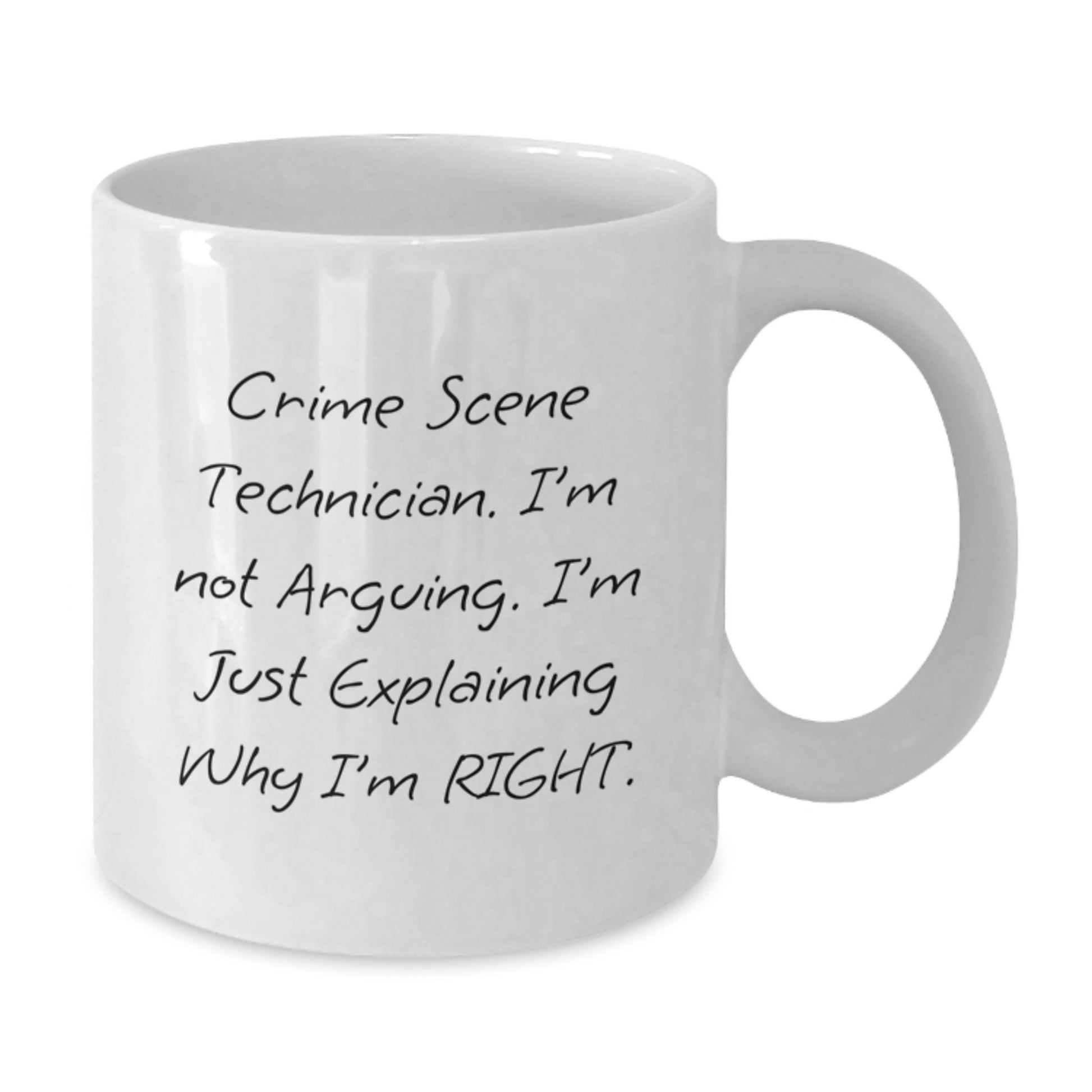 Crime Scene Technician White Coffee Mug Gifts for Him Unique Graduation Funny - Additional