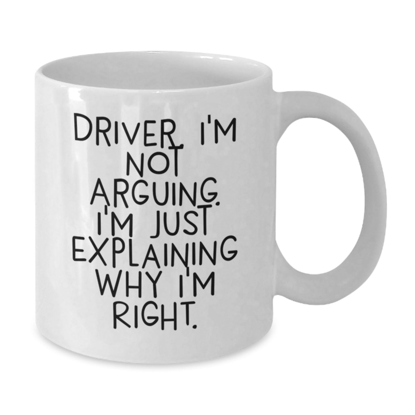 Driver Gifts from Friends and Family, Funny White Coffee Mug for Driver, Mother's Day Unique Presents - Additional