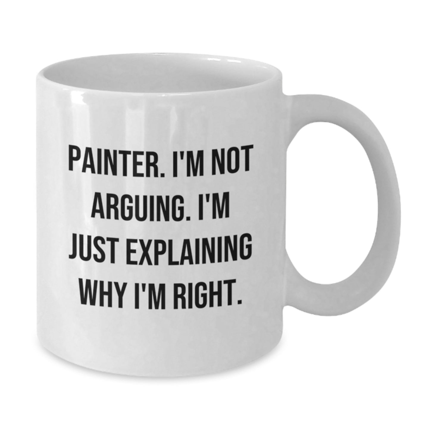 Painter Keepsake White Coffee Mug for Him Surprise Birthday Gift Ceramic - Additional