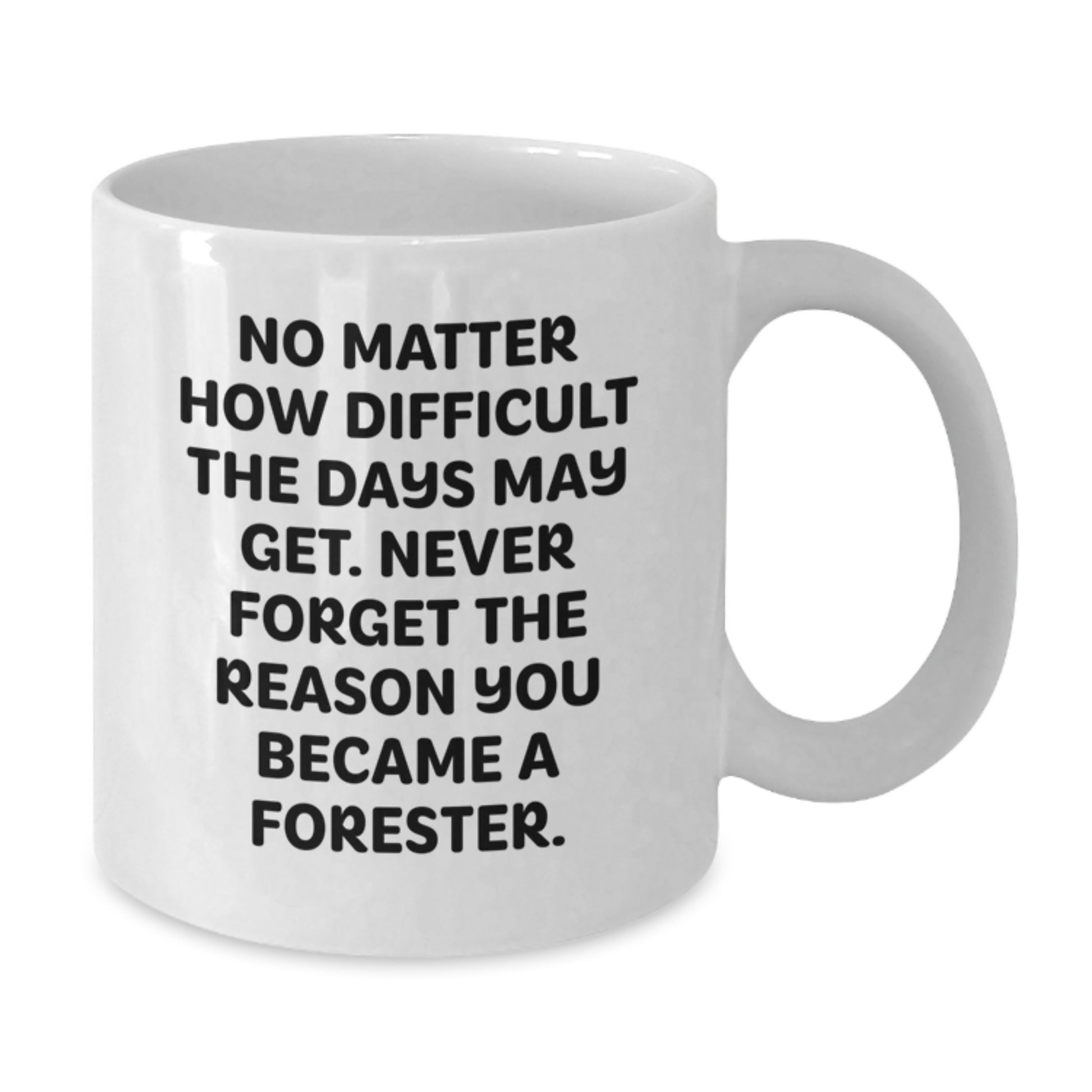 Funny Forester Quotes White Coffee Mug Gifts from Family, Graduation Unique Gifts for Forester, Never Forget Why You Became a Forester - Additional
