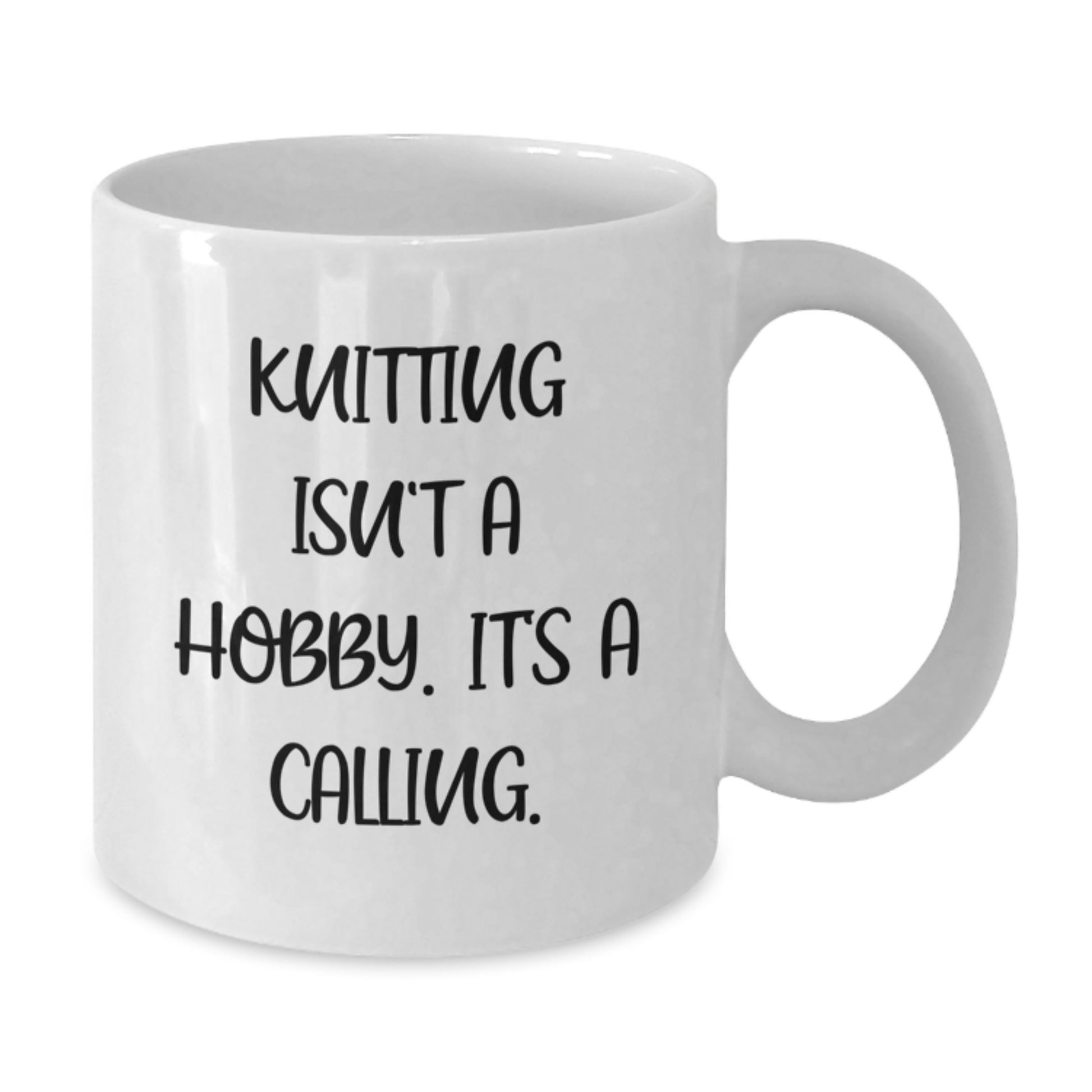 Funny Knitting Lover Gifts from Family for Knitting Enthusiast White Coffee Mug, Graduation Unique Gifts for Her, 11oz or 15oz Ceramic Mug with Inspirational Quote - Additional