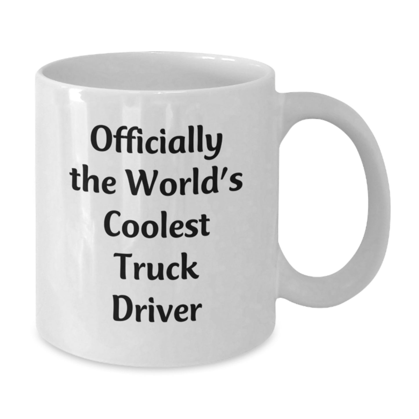 Funny Truck Driver Gifts, White Coffee Mug for Men, Officially The World's Coolest Truck Driver, Graduation Unique Gift - Additional