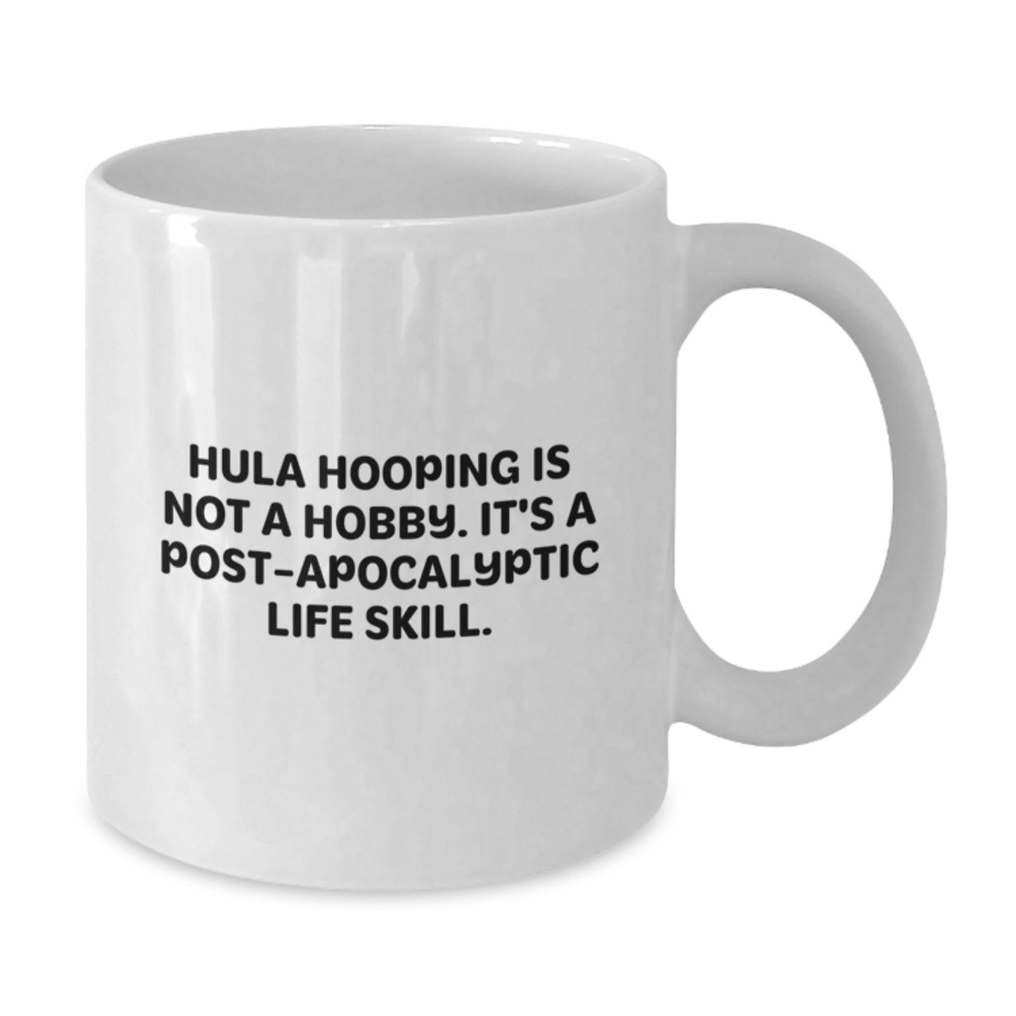 Funny Hula Hooping Gifts for Women - Gifts from Friends to Hula Hooping Enthusiasts - White Coffee Mug for Graduation Unique Gifts - Additional