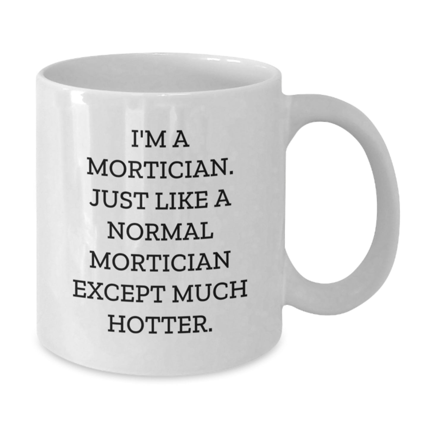 Witty Mortician Novelty White Coffee Mug Humorous Birthday Gift - Additional