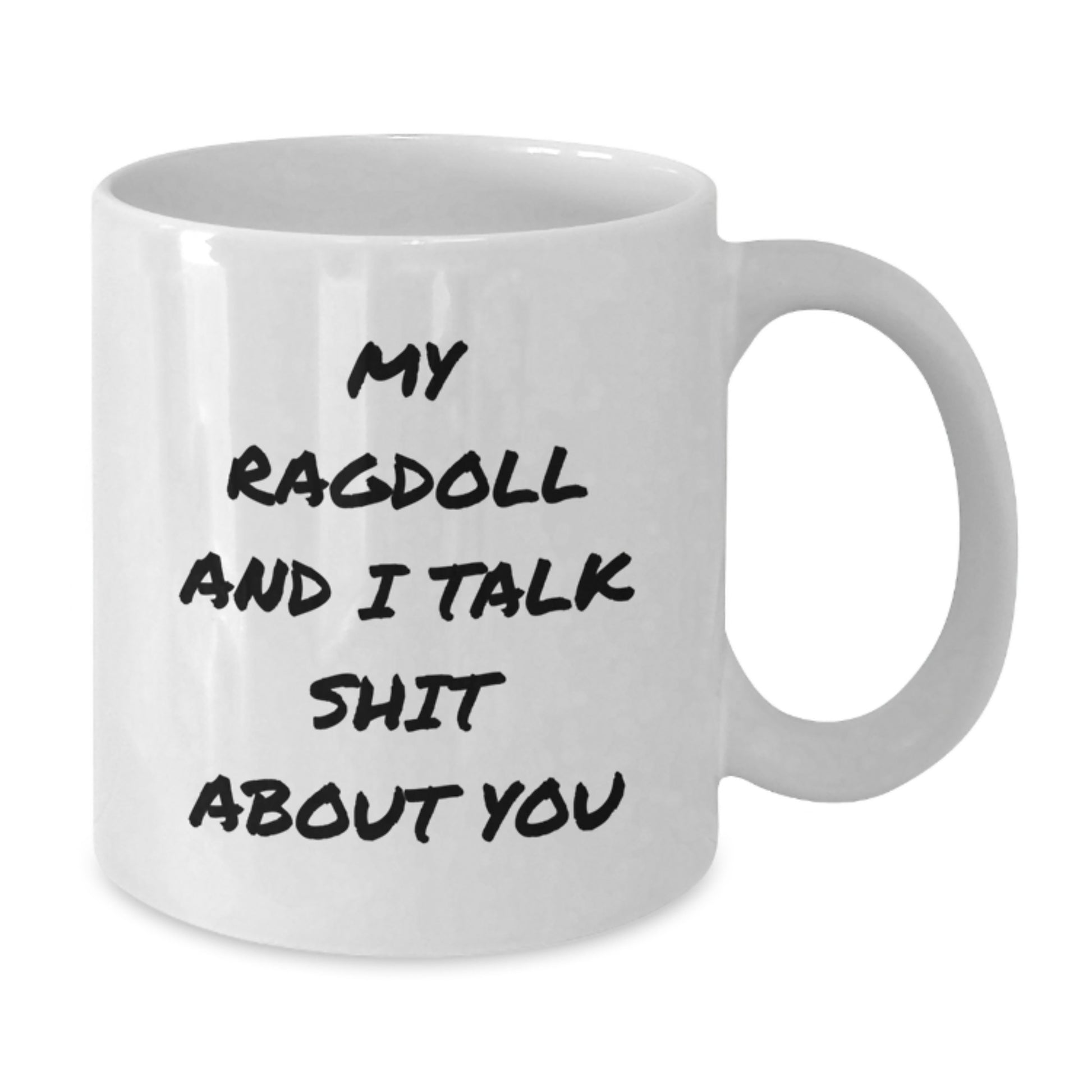 Birthday Gift White Coffee Mug Keepsake for Her Ragdoll Cat - Additional