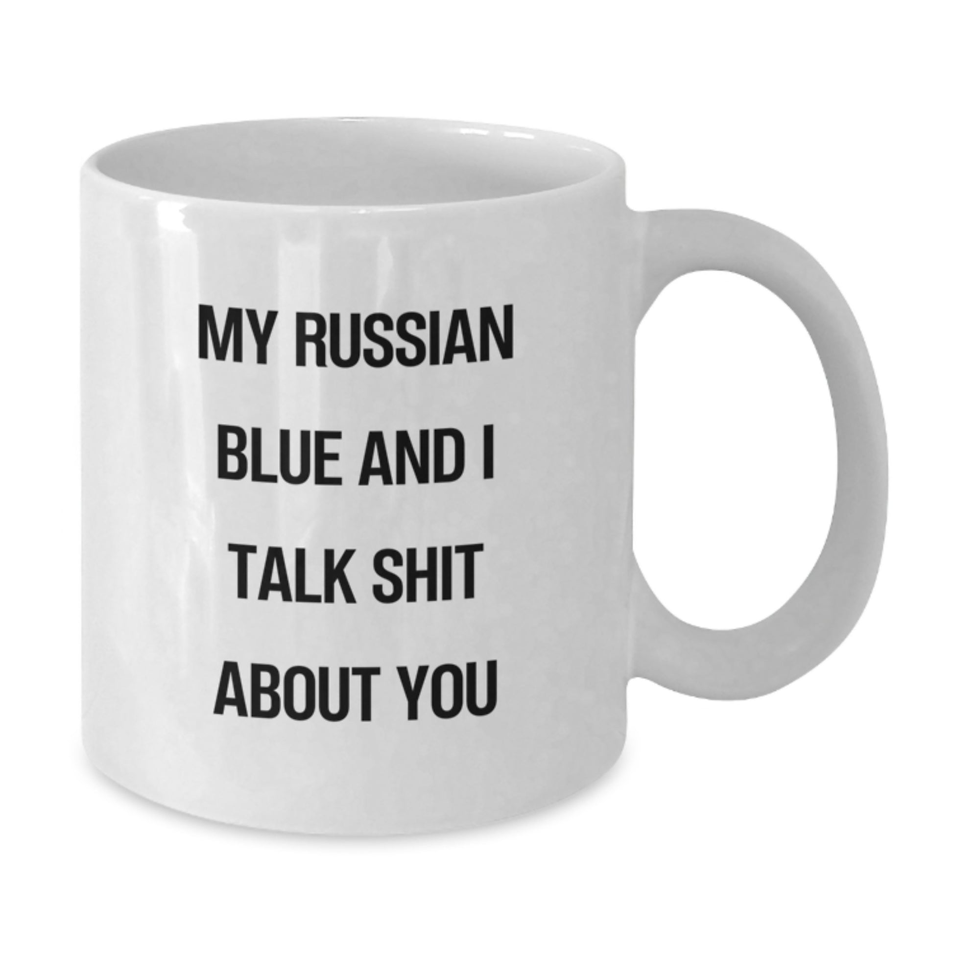 Russian Blue Cat Keepsake Premium Ceramic Mug for Him Birthday Gift - Additional