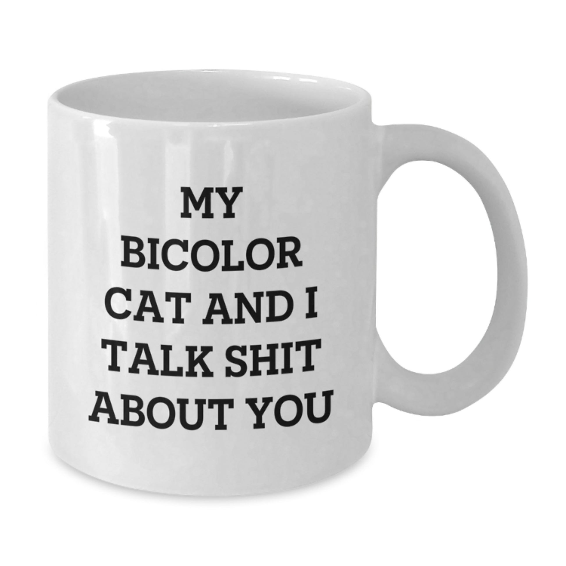 Funny Bicolor Cat White Coffee Mug Gifts from Friends to Mom on Mother's Day - Additional