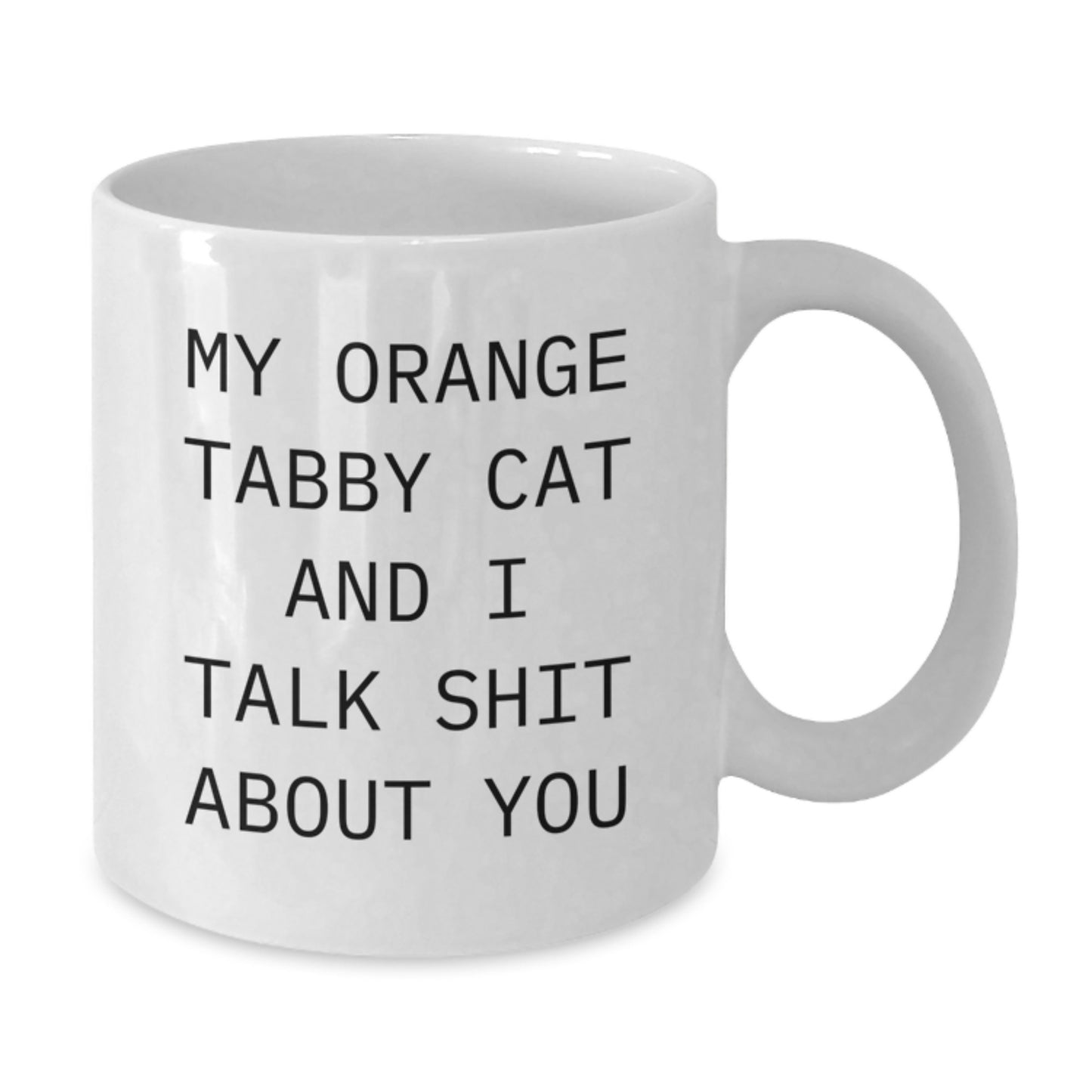 Birthday Gift Orange Tabby Cat Mug Present for Her – 11oz White Ceramic - Additional