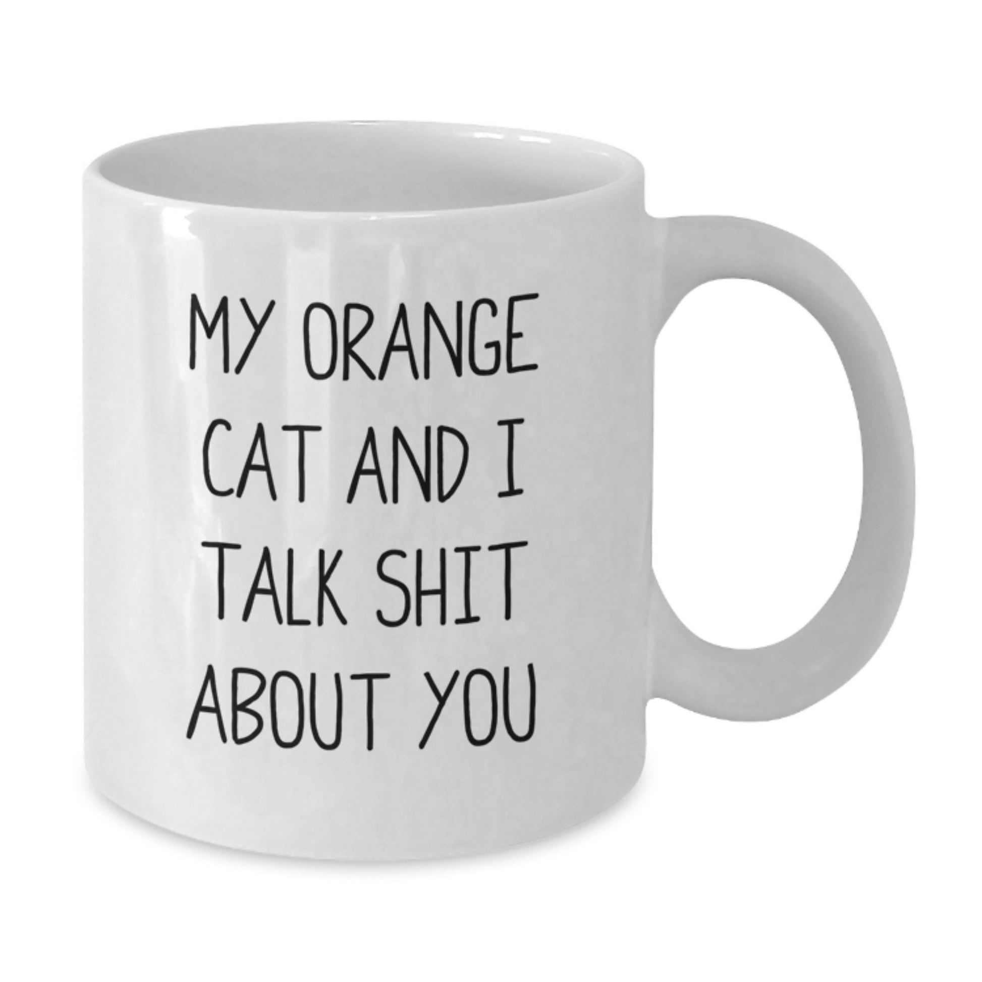 Funny Orange Cat White Coffee Mugs for Dad, Gifts from Men to Orange Cat Lovers on Father's Day - Additional