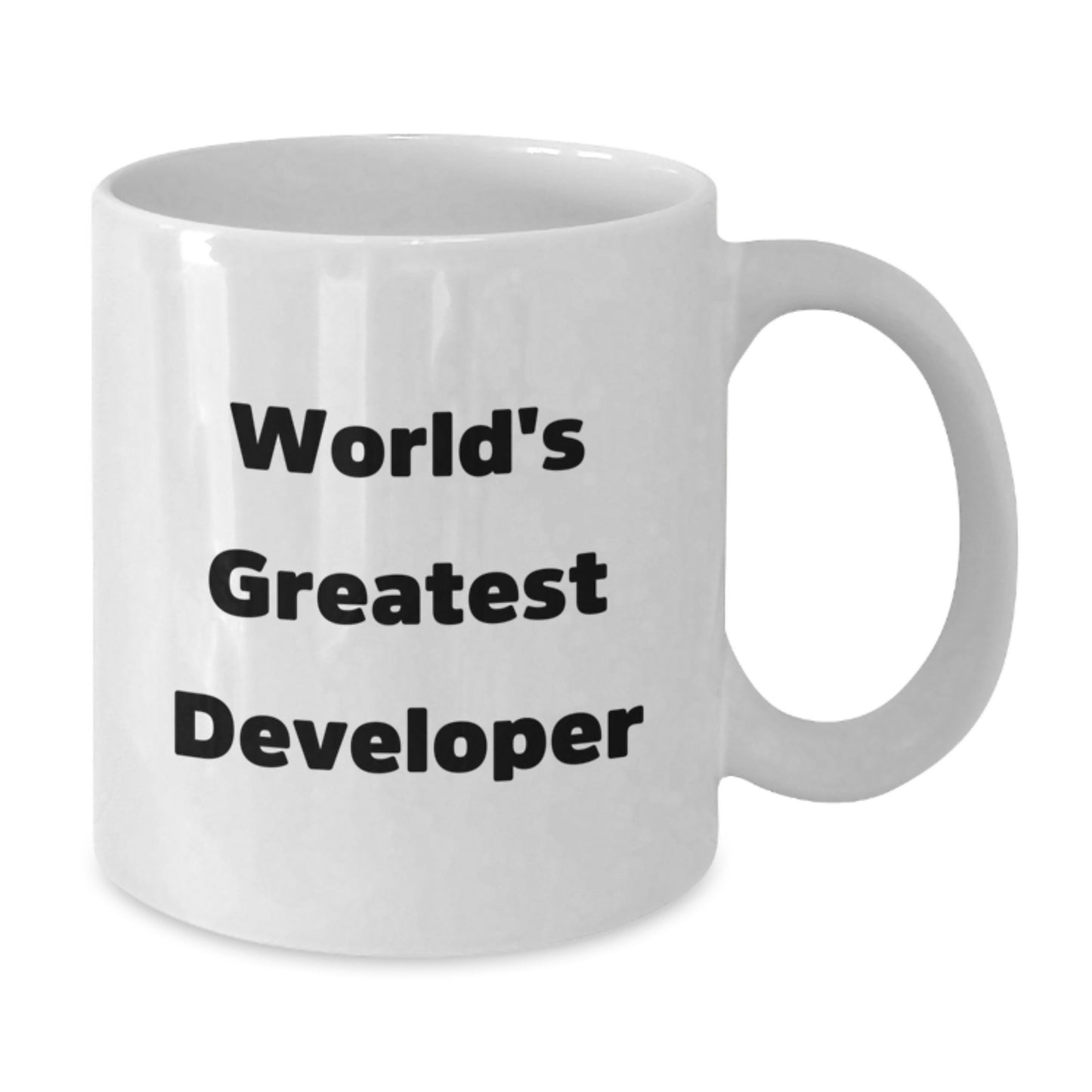 Developer Novelty White Coffee Mug Birthday Gift for Friends - Additional