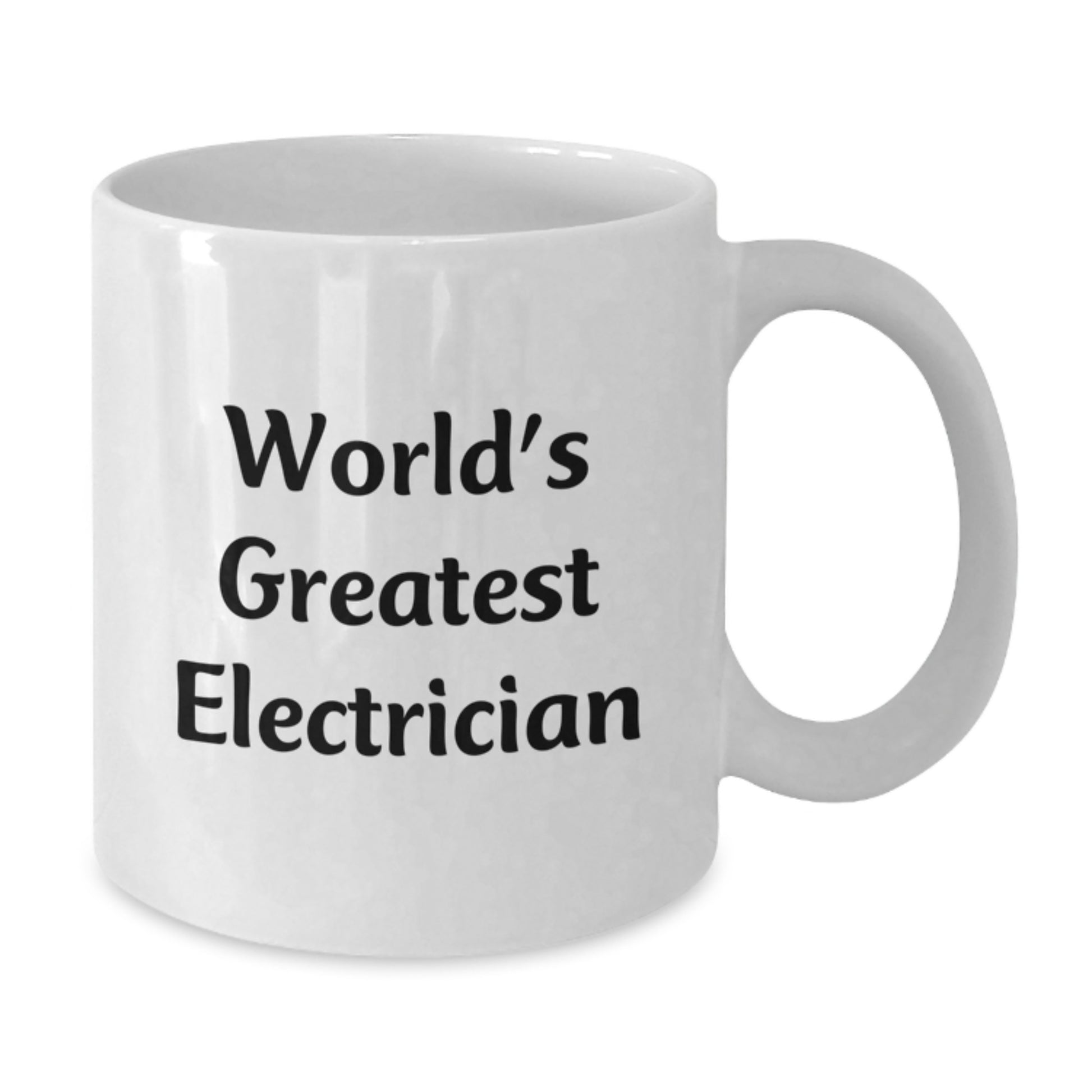 Funny Electrician Gifts from Friends, Unique White Coffee Mugs for Electrician, World's Greatest Electrician Quote - Additional