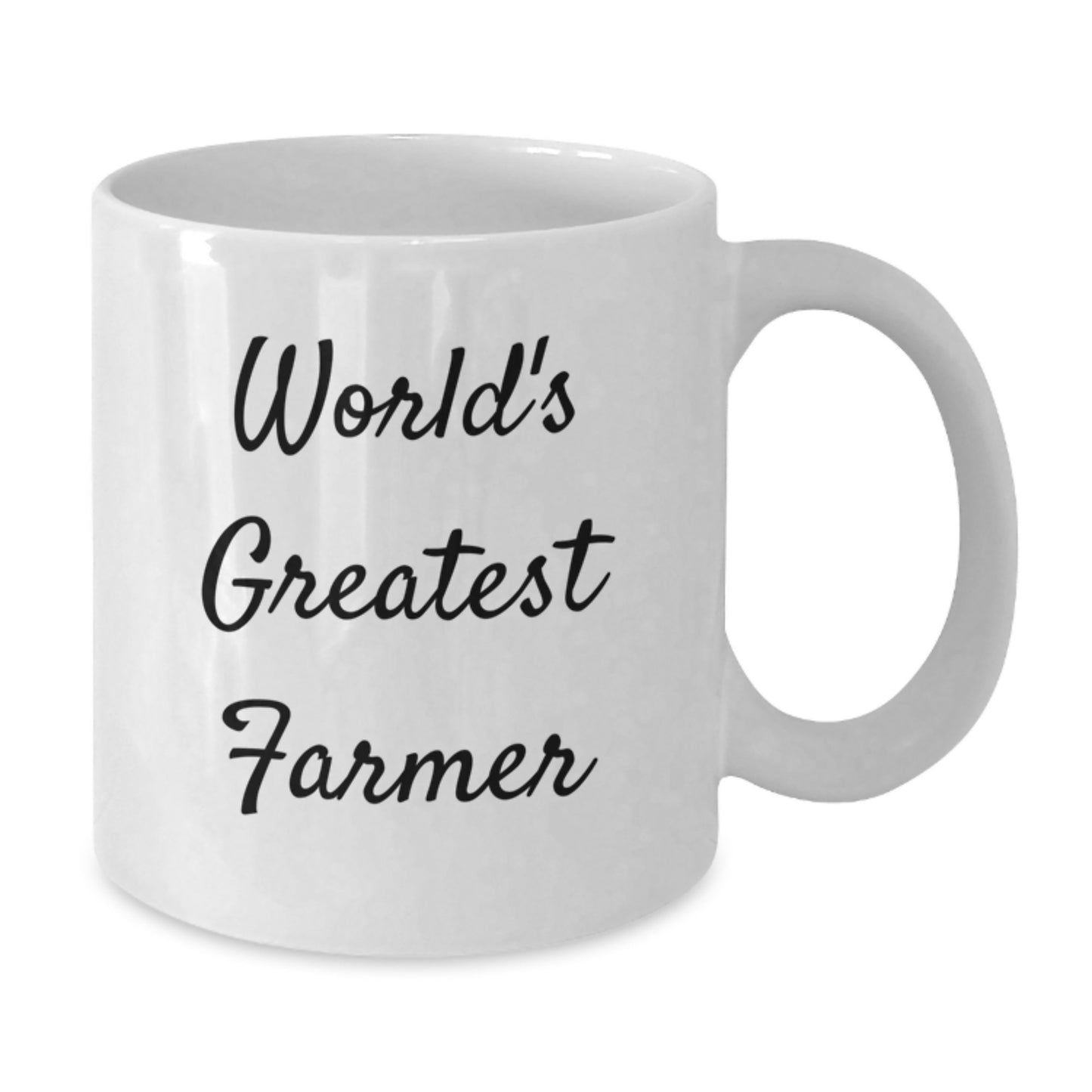 Birthday Gift Present for Her White Coffee Mug World's Greatest Farmer - Additional