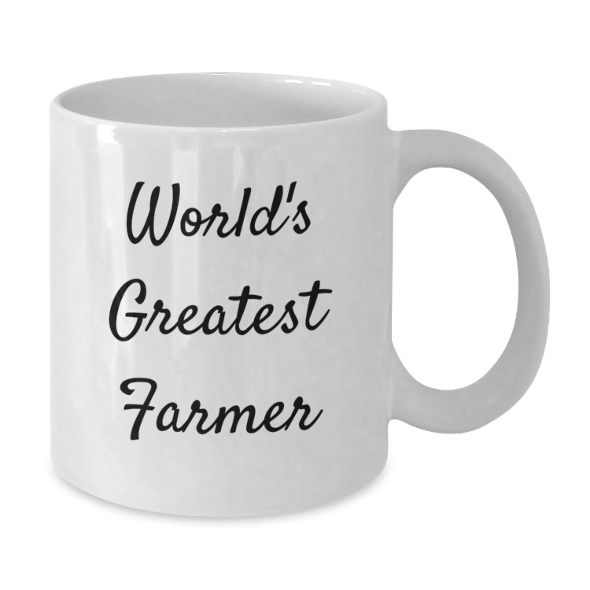 Birthday Gift Present for Her White Coffee Mug World's Greatest Farmer - Additional