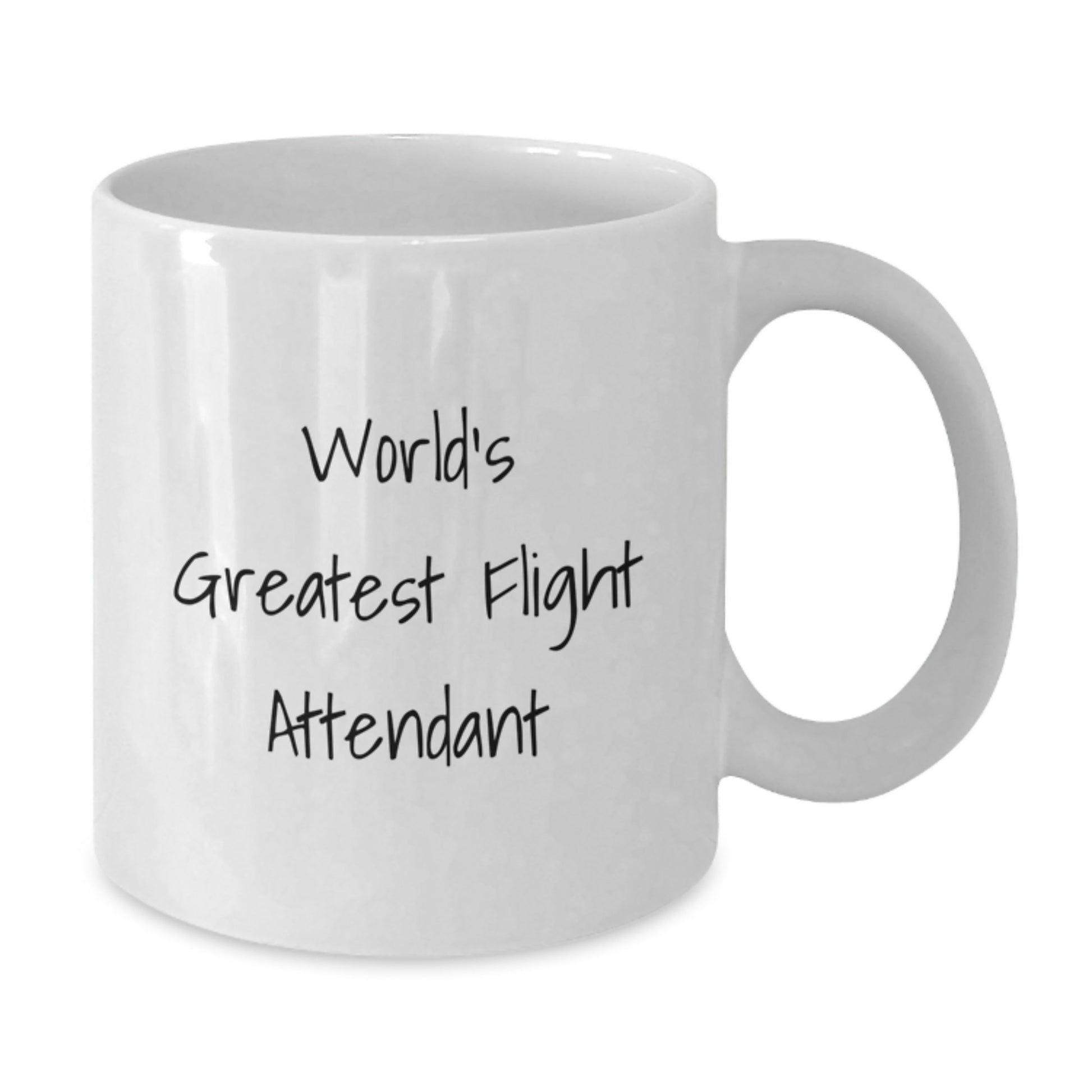 Funny Flight Attendant Gifts from Friends for The World's Greatest Flight Attendant, White Coffee Mug, Graduation Unique - Additional