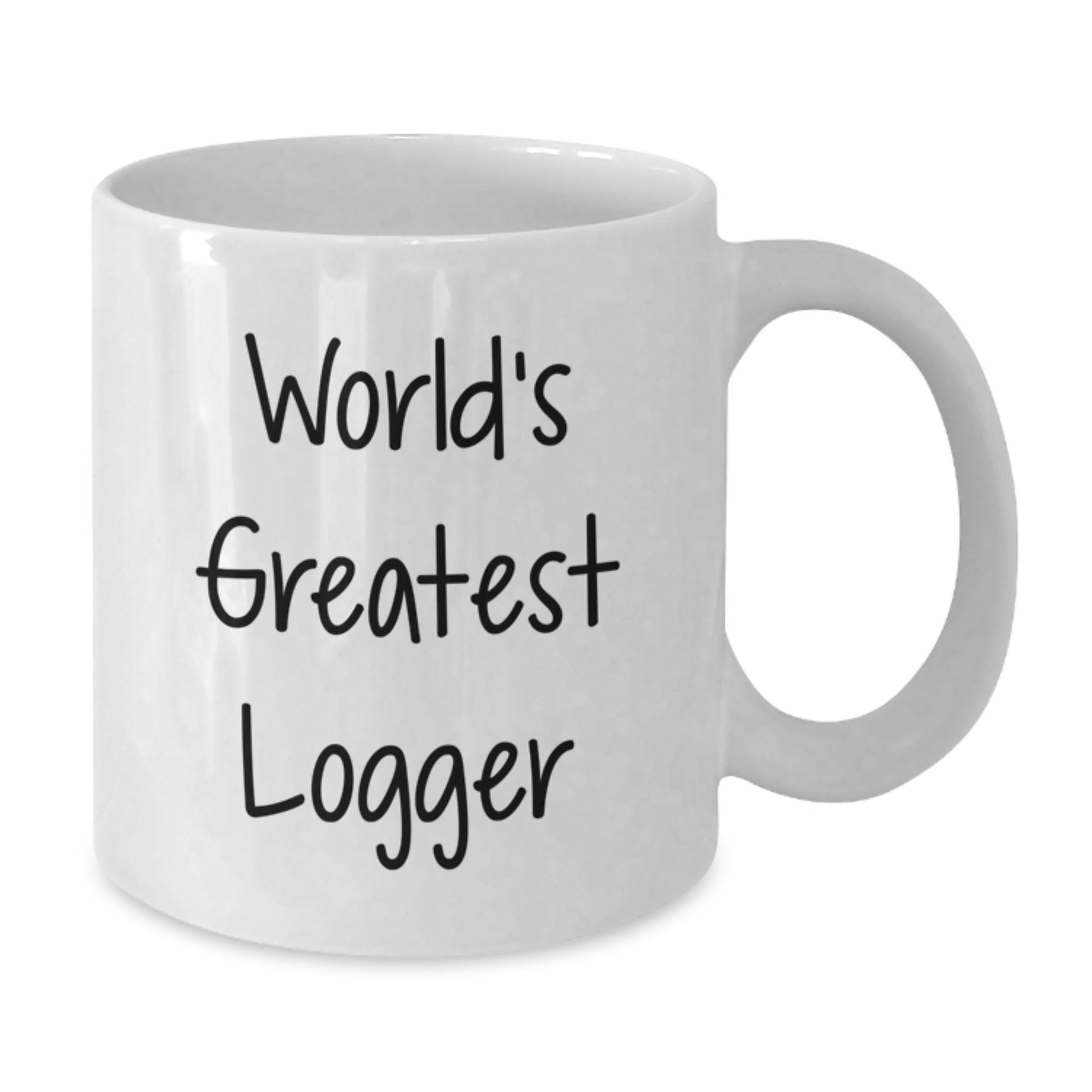Logger Keepsake White Ceramic Coffee Mug for Him Birthday Gift 11oz - Additional