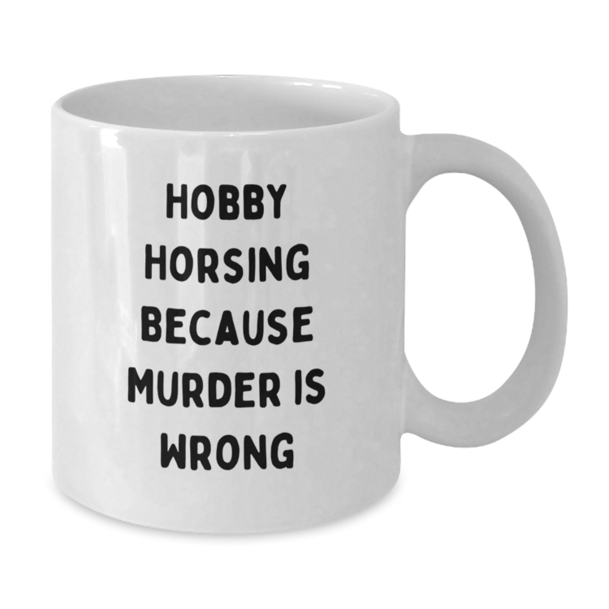Funny Hobby Horsing Gifts for Him from Friends, White Coffee Mug with Inspirational Quote, Birthday Unique Gifts for Men, Hobby Horsing Enthusiasts, Unique White Coffee Mug - Additional