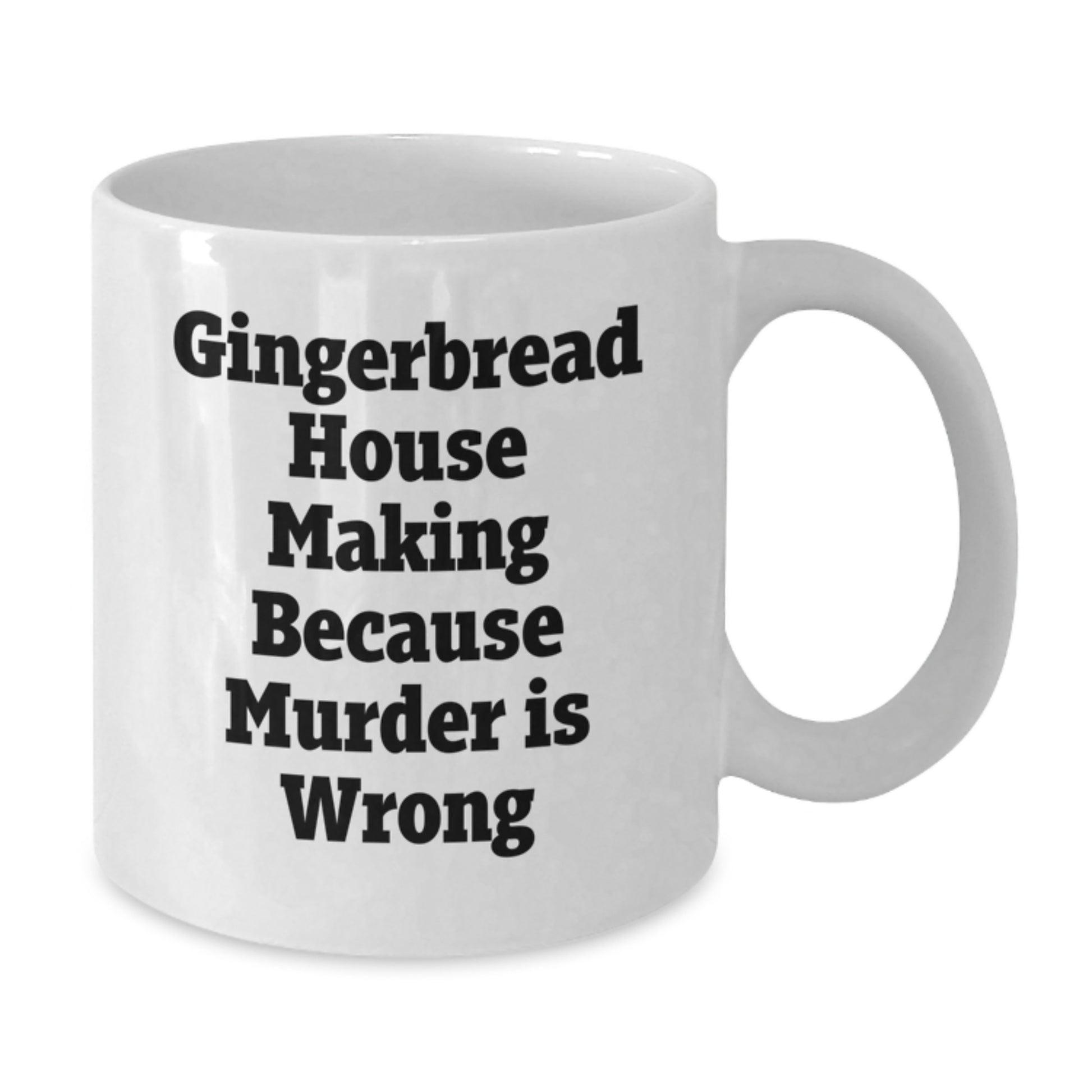Gingerbread House Making Fun Graduation Gift for Him or Her - White Coffee Mug with Funny Quote Gifts from Family and Friends - Additional