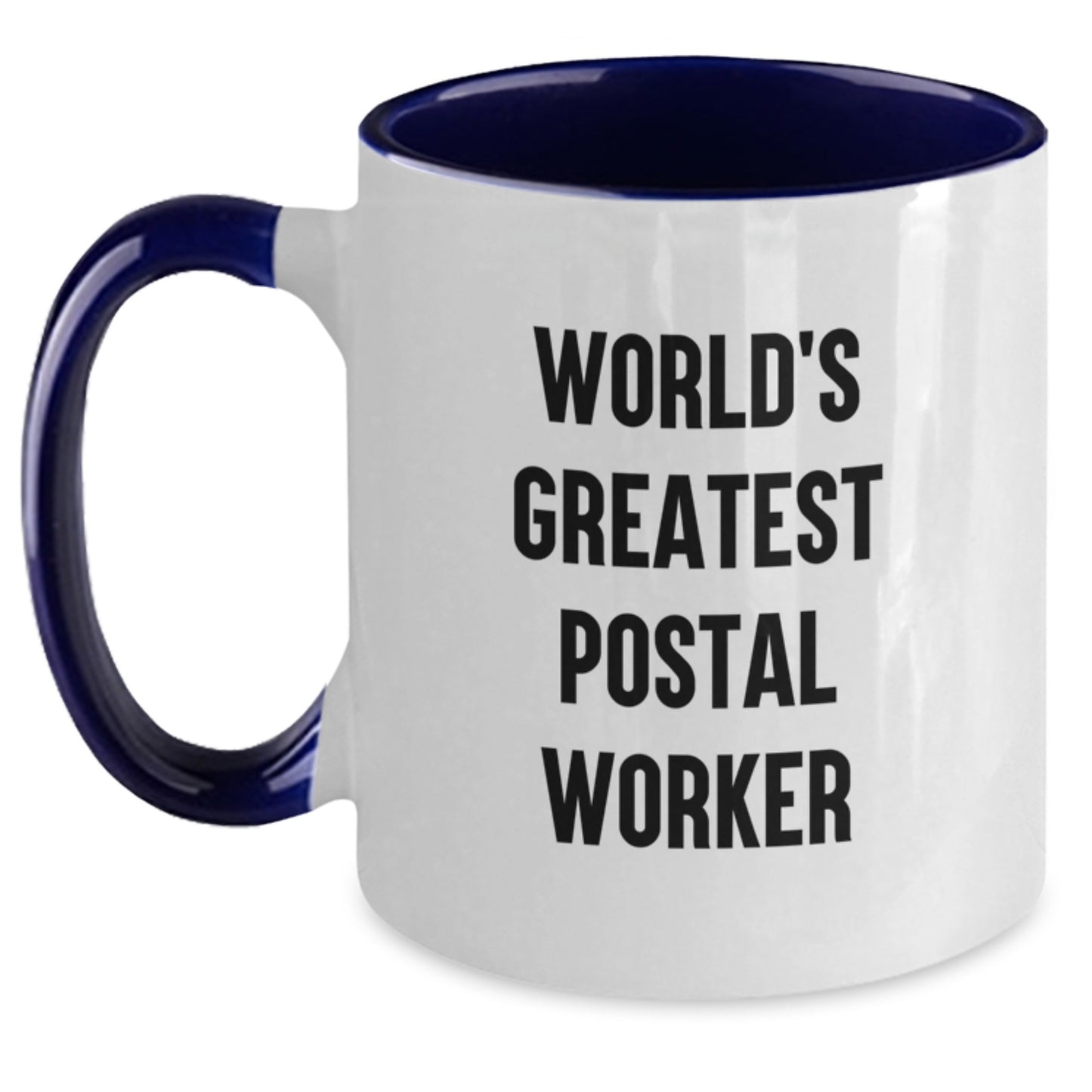 Postal Worker Keepsake Mug for Him – Birthday Gift (Black & White) - Main