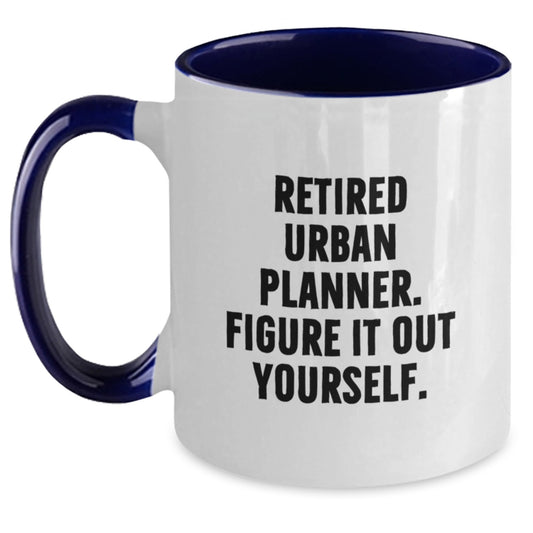 Urban Planner Mugs | Funny Two Tone Coffee Mugs Gifts from Friends for Men, Women Coworkers Family Urban Planner Birthday Unique Gifts - Main