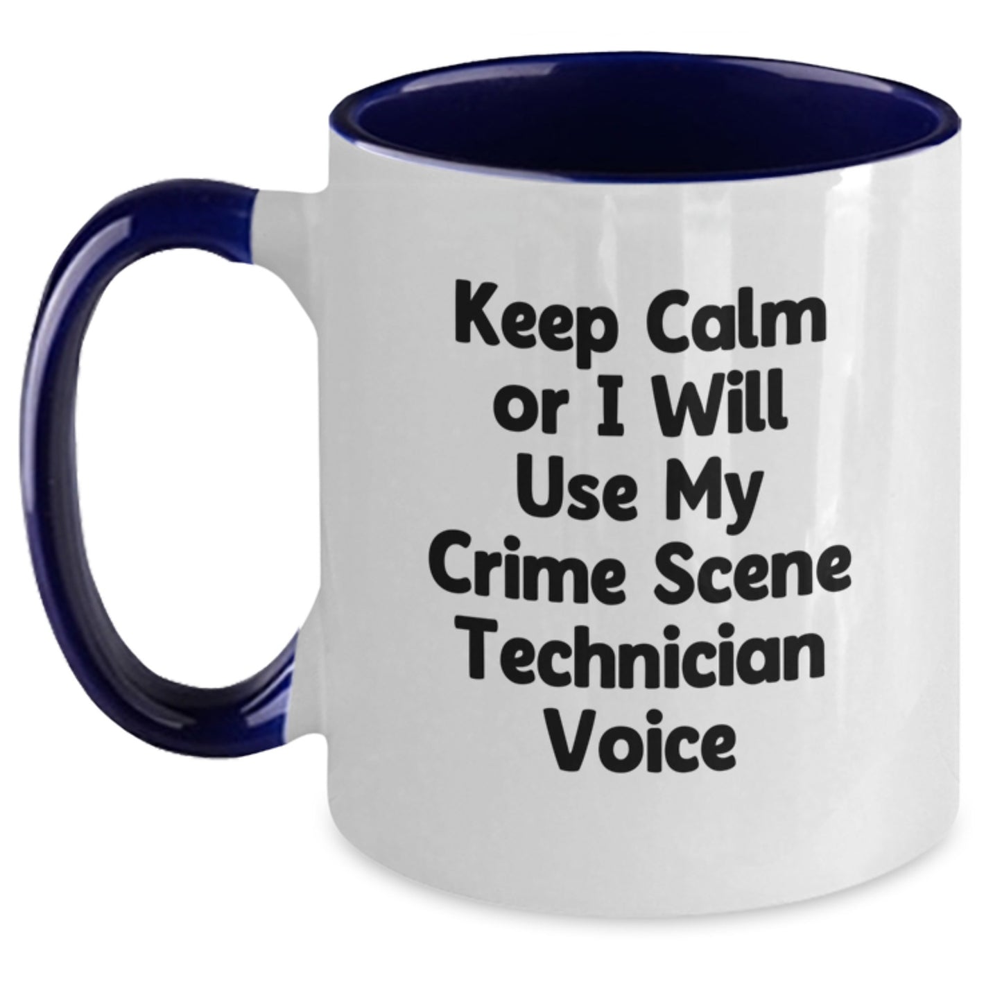 Crime Tech Keepsake Two Tone Coffee Mug for Him Birthday Gift - Main