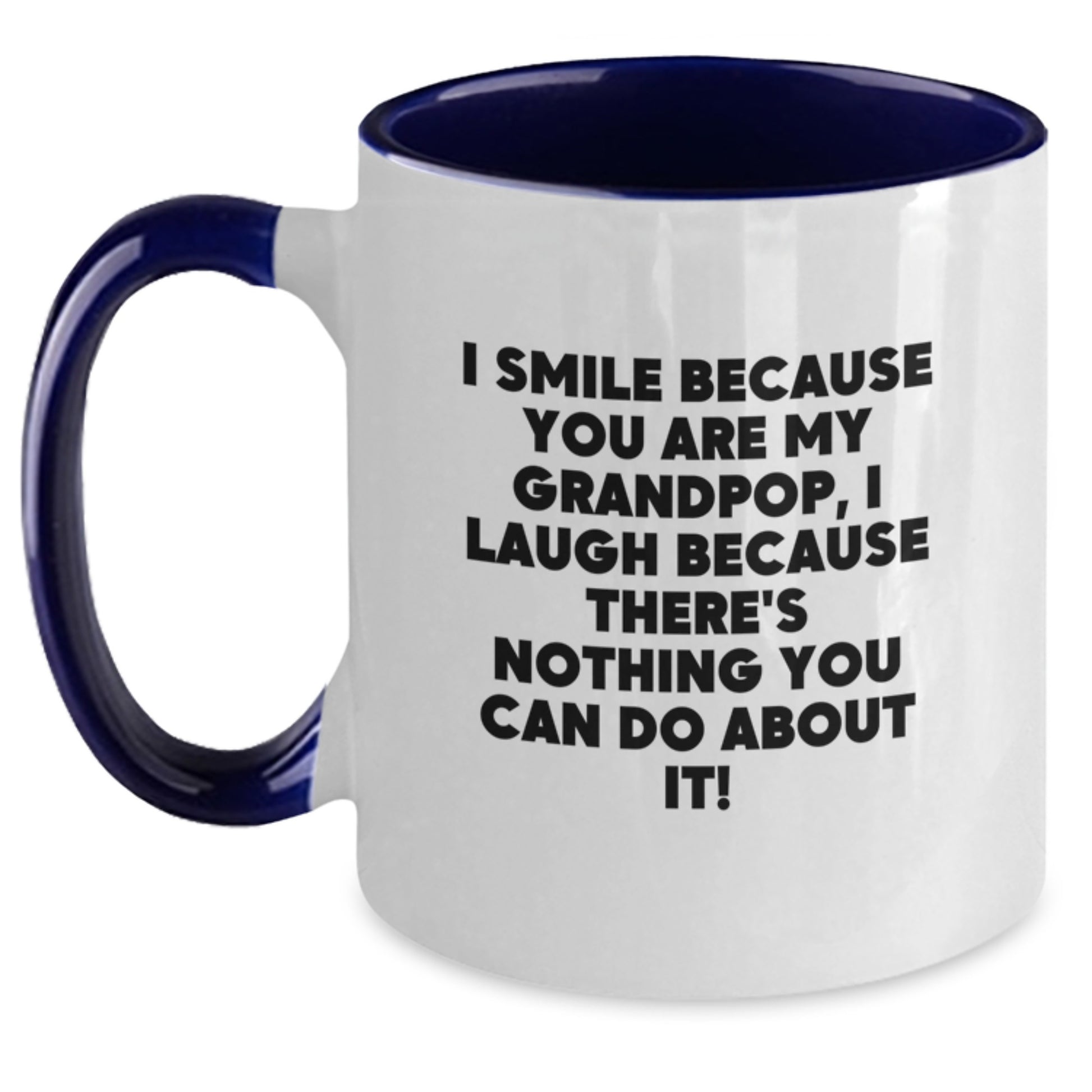 Grandpop Keepsake Two Tone Coffee Mug Birthday Gift for Him Black & - Main