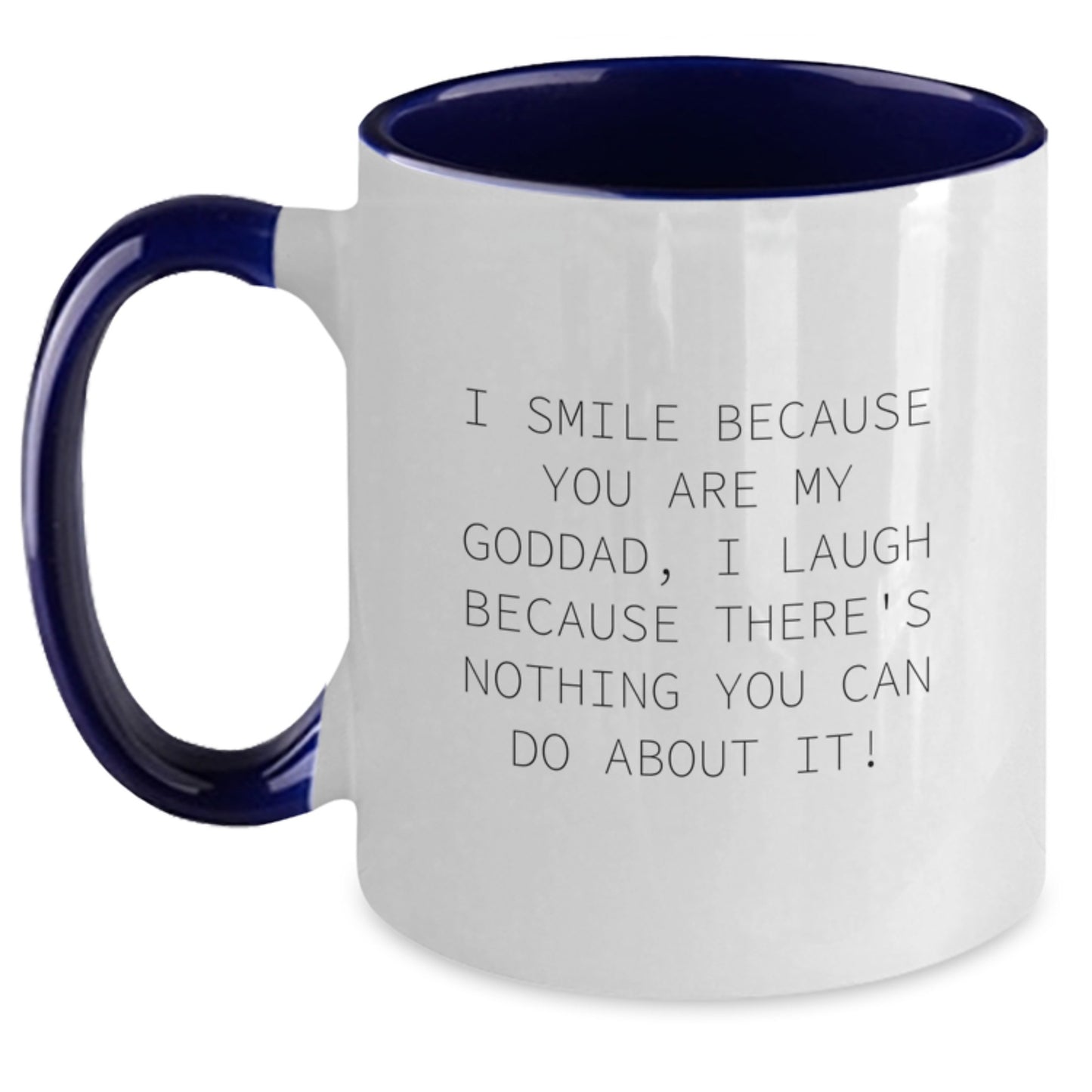 Birthday Gift for Her Goddad Two Tone Coffee Mug Present Red and White - Main