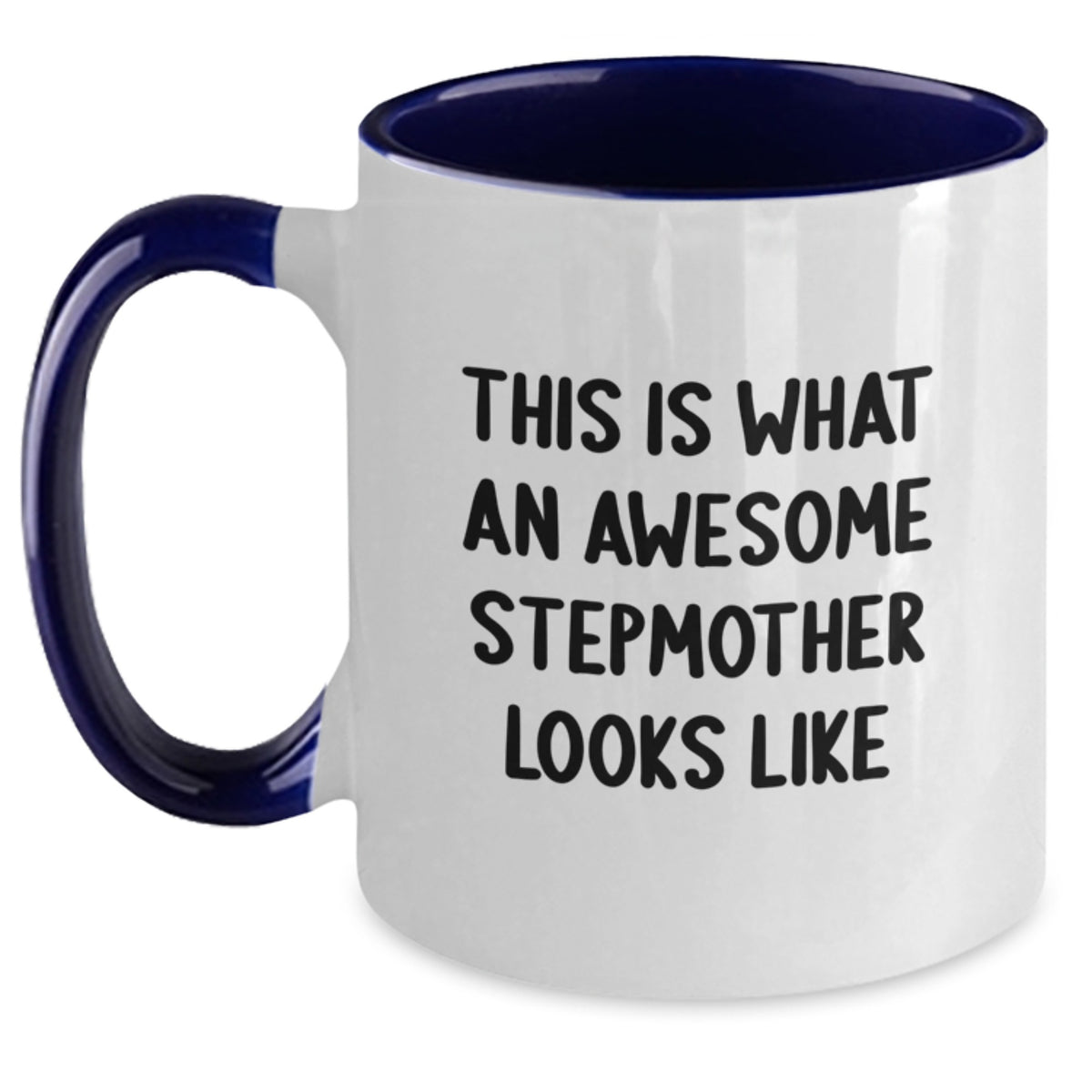 Funny Stepmother Gifts from Family - This Is What An Awesome Stepmother Looks Like Two Tone Coffee Mug, Christmas Unique Presents for Stepmother - Main