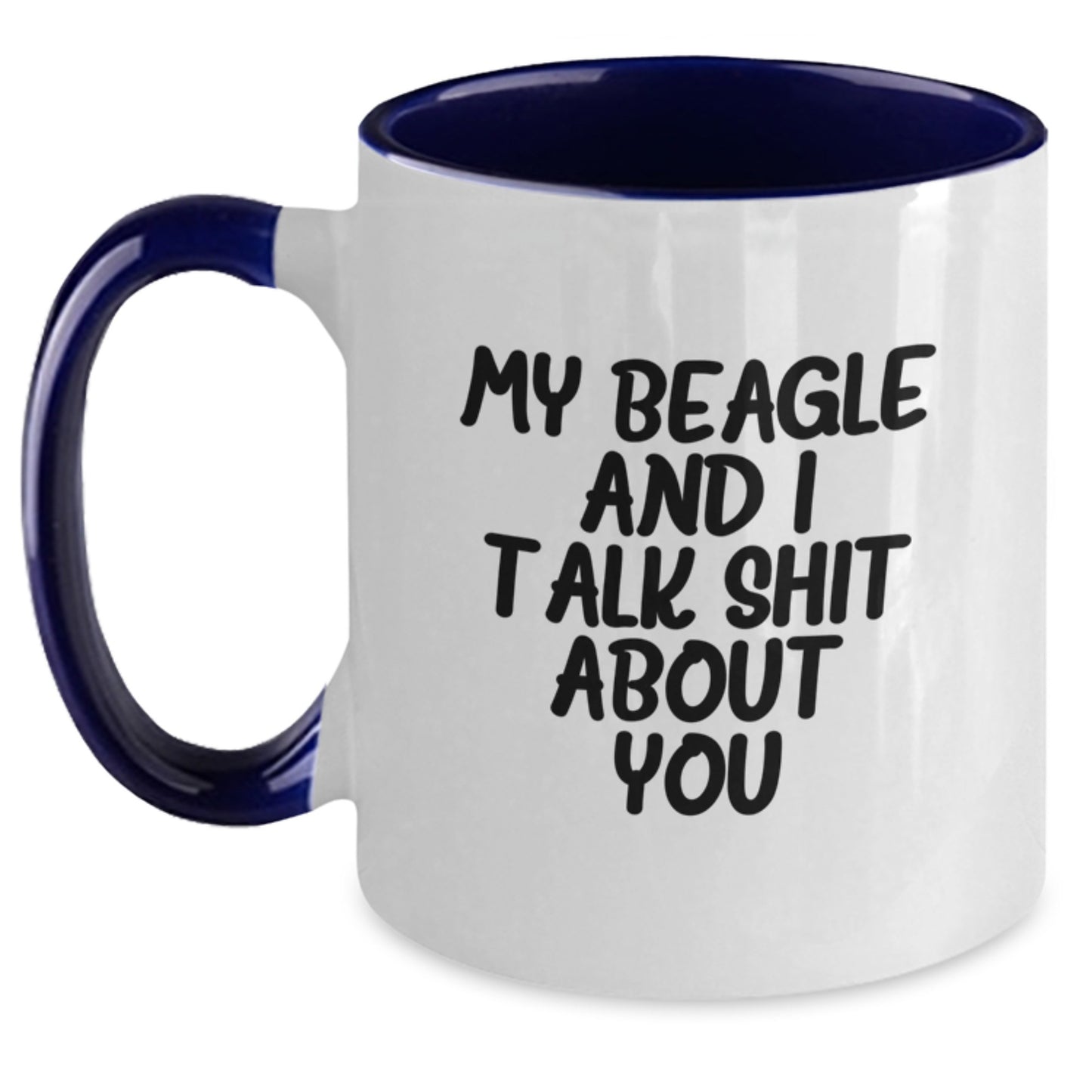 Beagle Dog Keepsake Two Tone Coffee Mug for Him Graduation Gift - Main