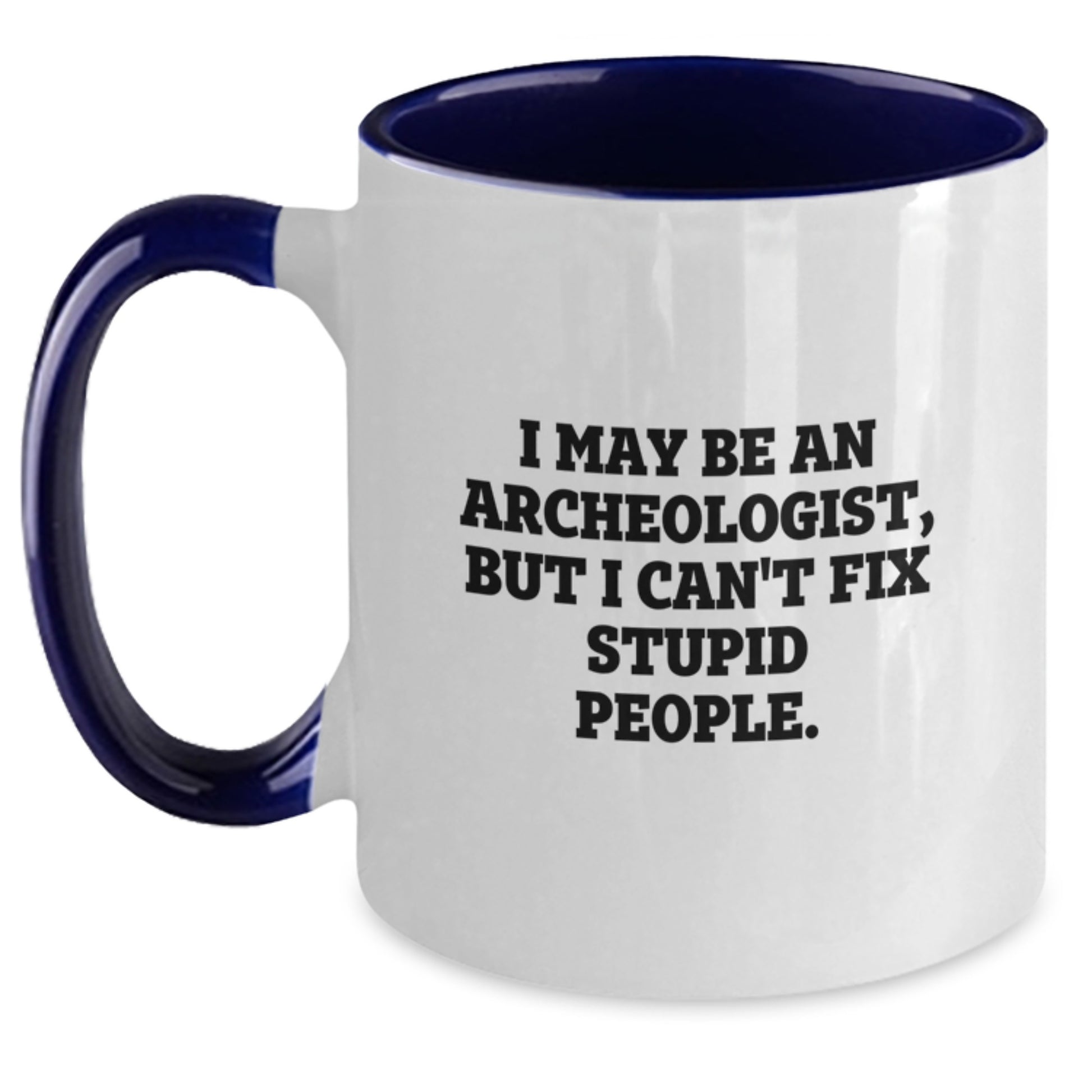 Birthday Gift Archeologist Keepsake Two Tone Coffee Mug for Her Present - Main
