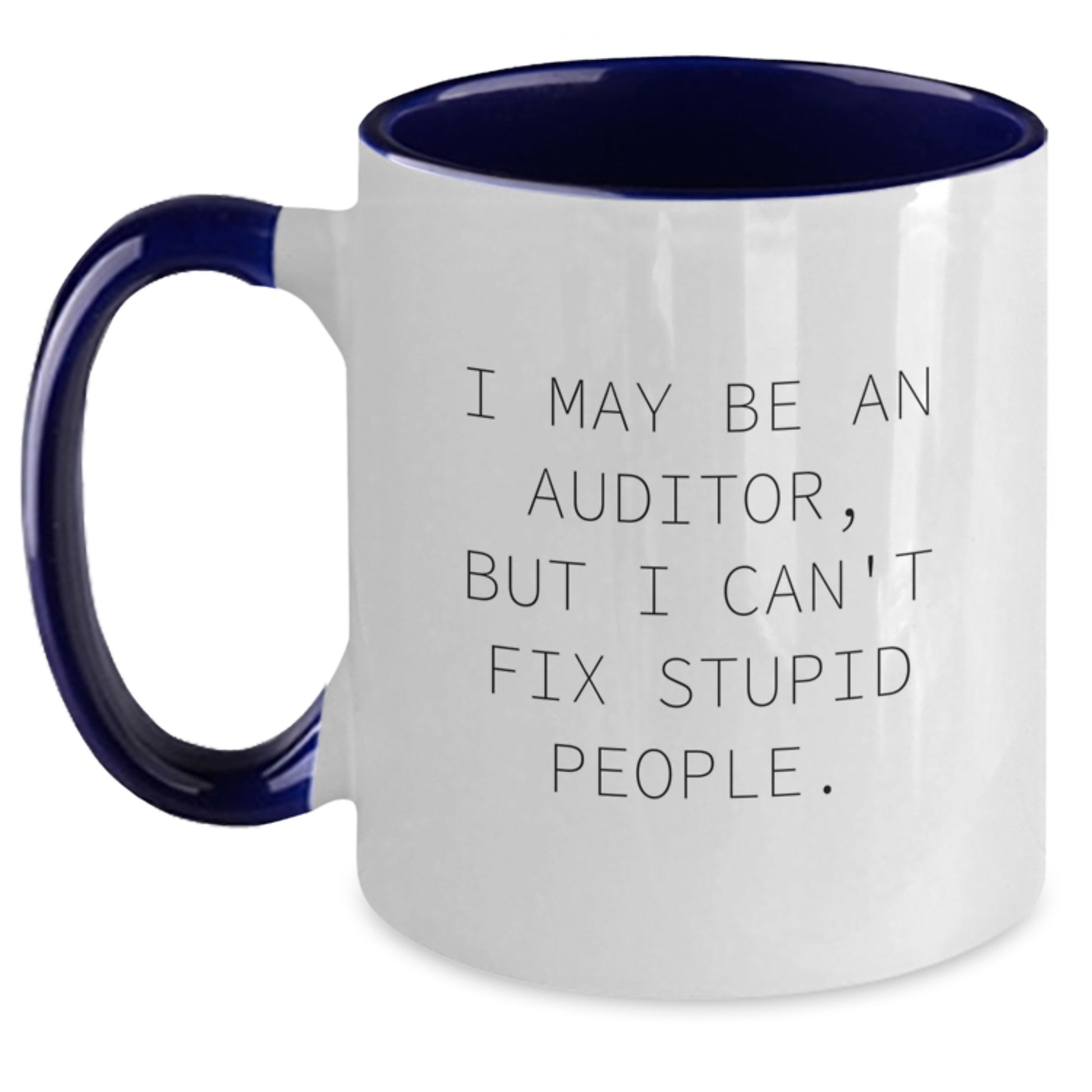 Auditor Keepsake Mug for Him Birthday Gift Red & White Ceramic 11oz - Main