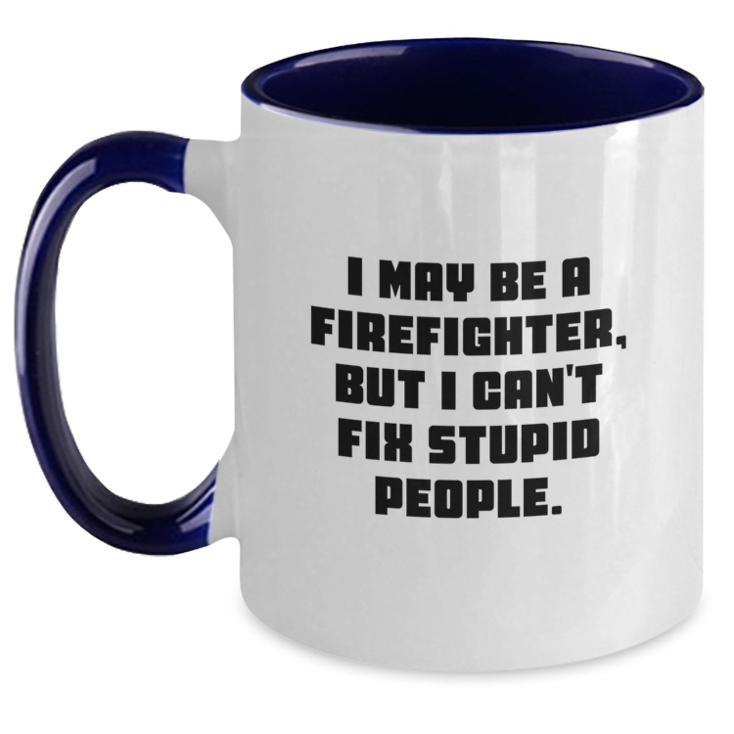 Firefighter Keepsake Two Tone Coffee Mug for Him Birthday Gift - Main
