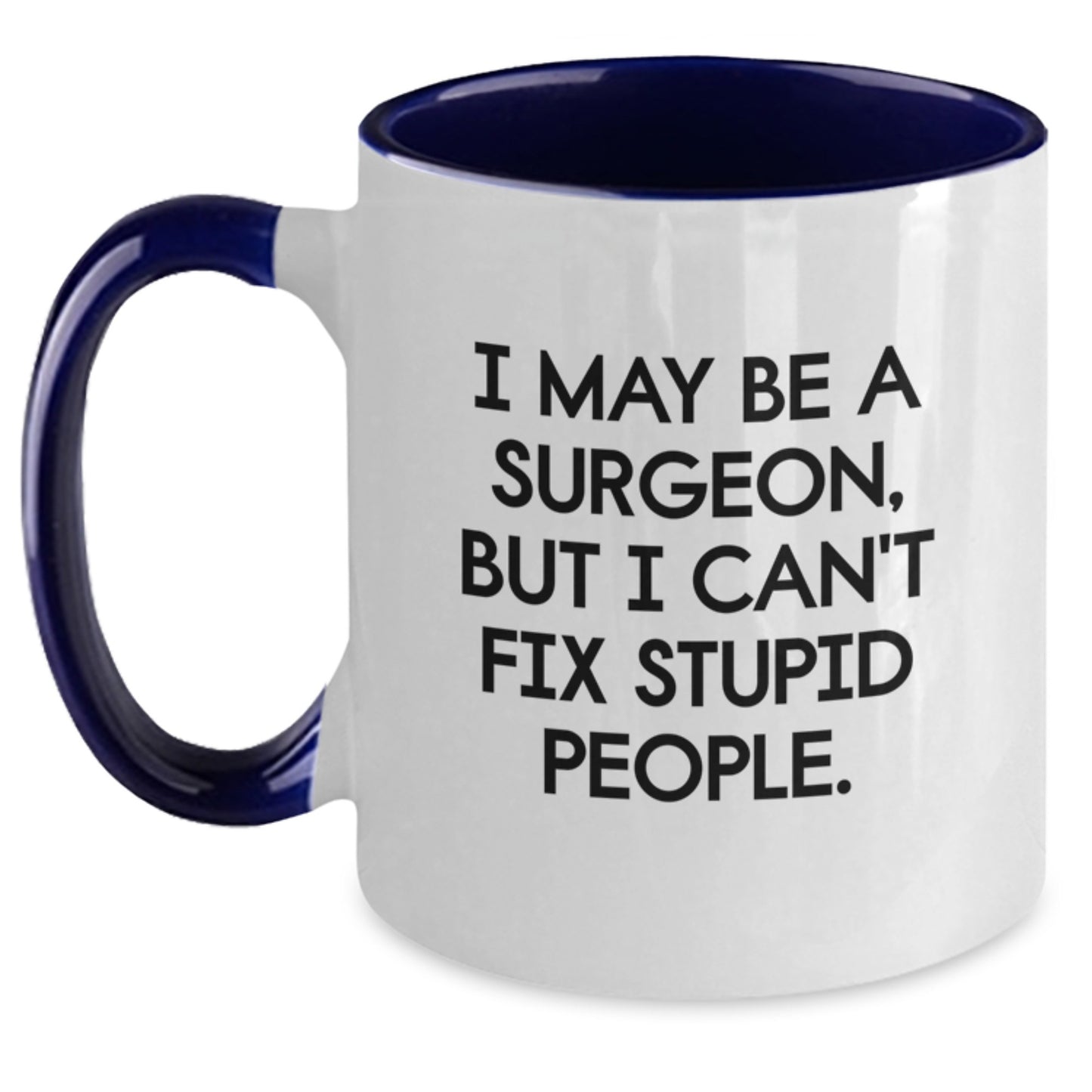 Birthday Gift for Her Surgeon Two Tone Coffee Mug Present with Quote - Main