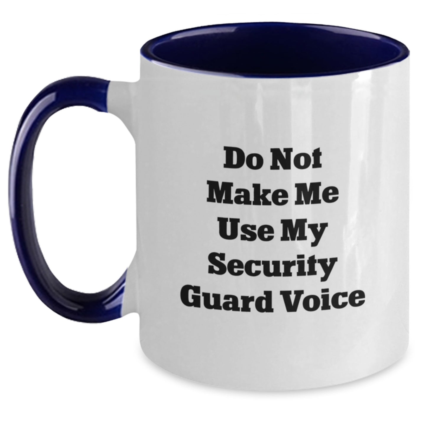 Security Guard Keepsake Mug for Him Birthday Gift Black & White 11oz - Main