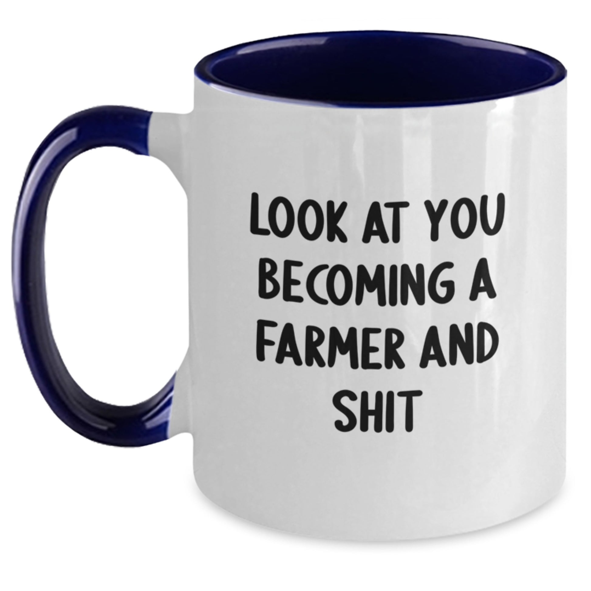 Funny Farmer Mom Gifts from Men, Women, Friends, Coworkers, Family - Unique Two Tone Coffee Mugs for Farmers, Farming, Country, Countryside on Mother's Day, Unique, Personalized - Main