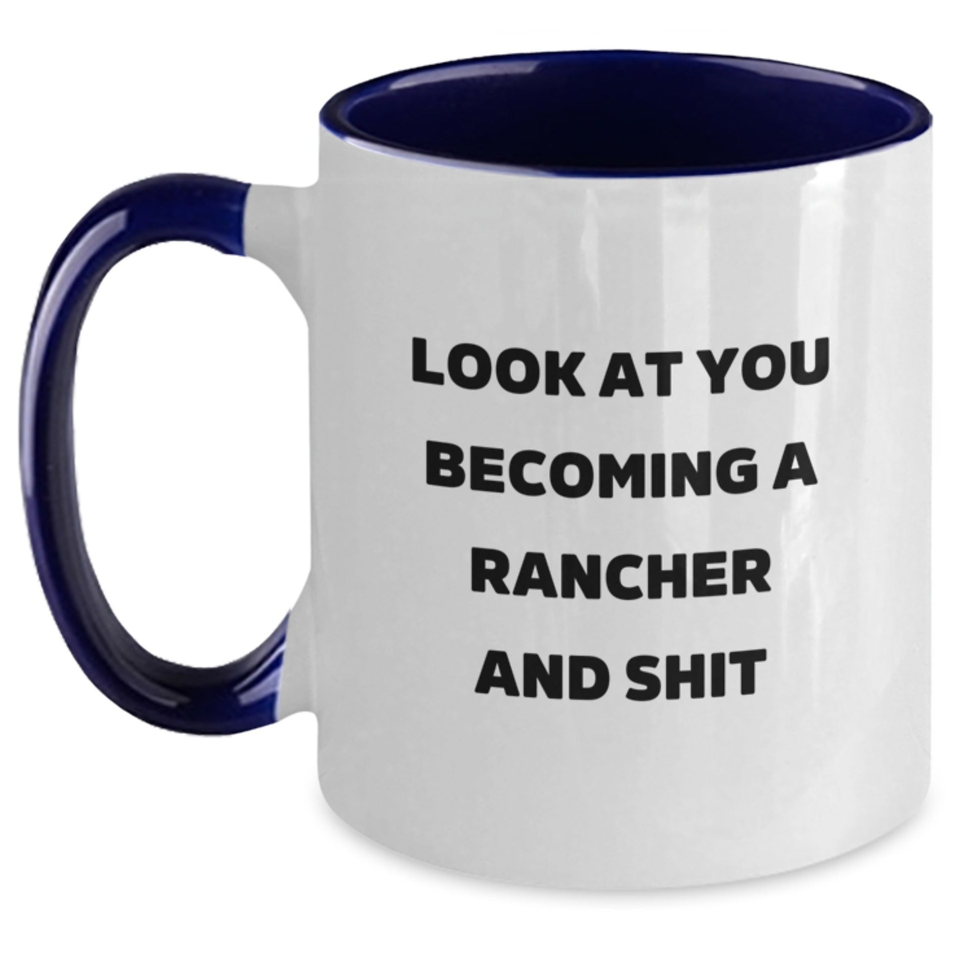 Birthday Gift Rancher Bright Two Tone Coffee Mug for Her – Present - Main