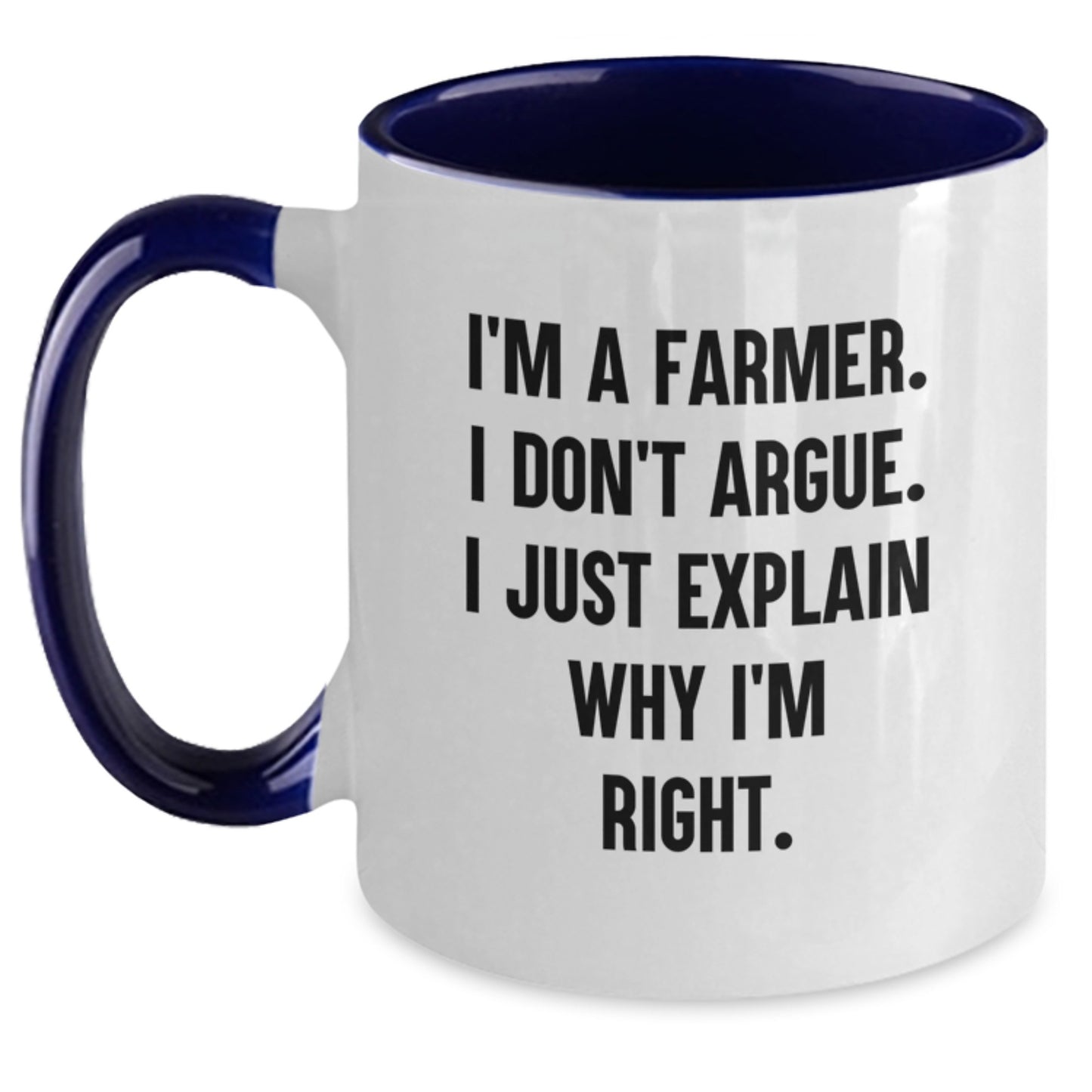 Farmer Keepsake Two Tone Coffee Mug for Him Birthday Gift - Main