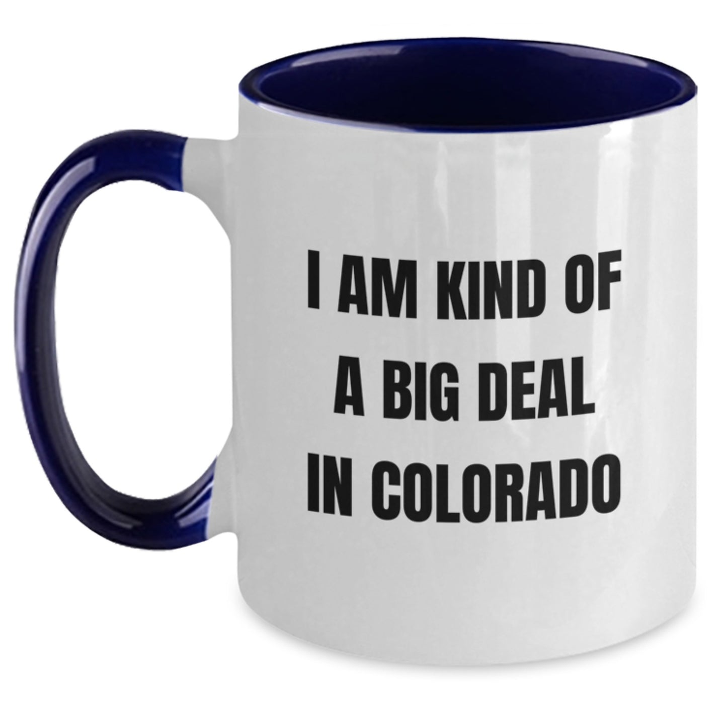 Playful Colorado Novelty Two Tone Ceramic Mug for Friends Birthday Gift - Main