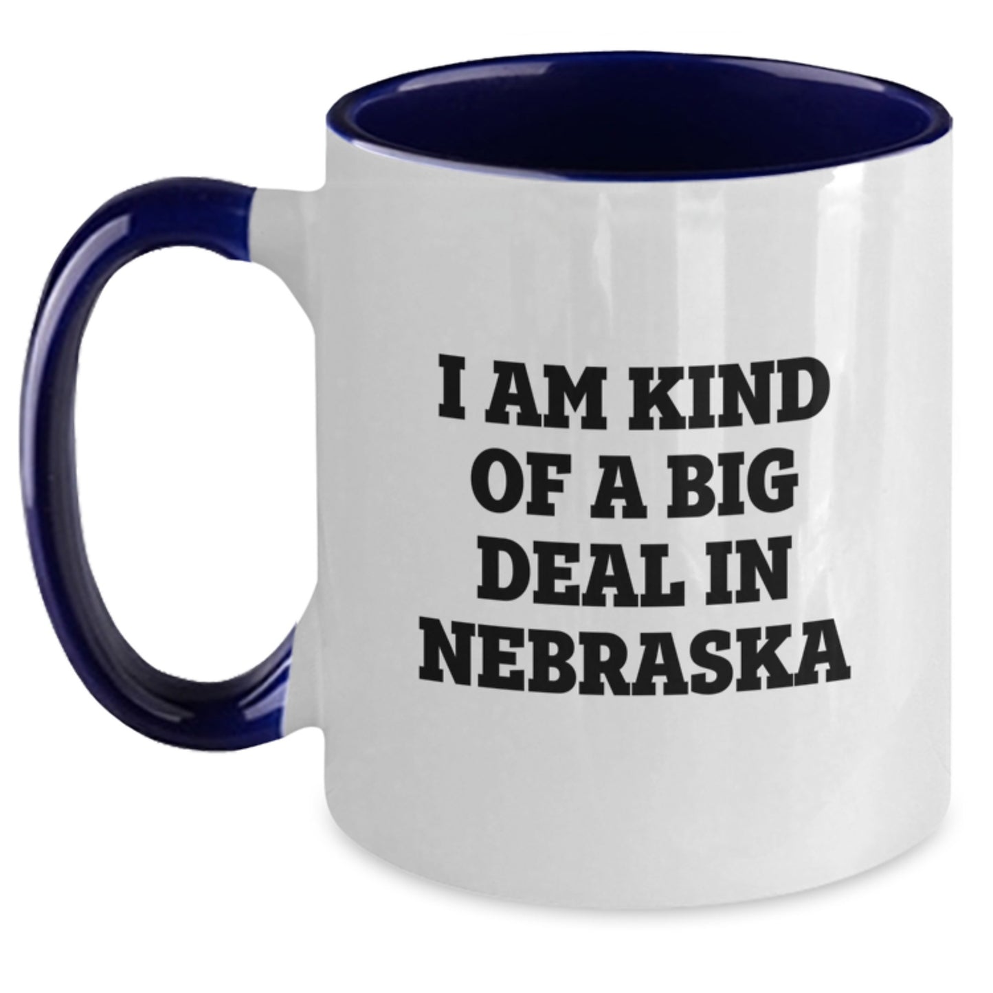 Nebraska Keepsake Mug for Him Birthday Gift - Black & White Ceramic - Main