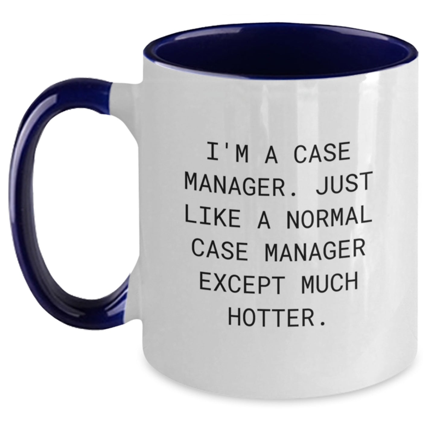 Case Manager Keepsake Mug for Him Birthday Gift in Black and White - Main