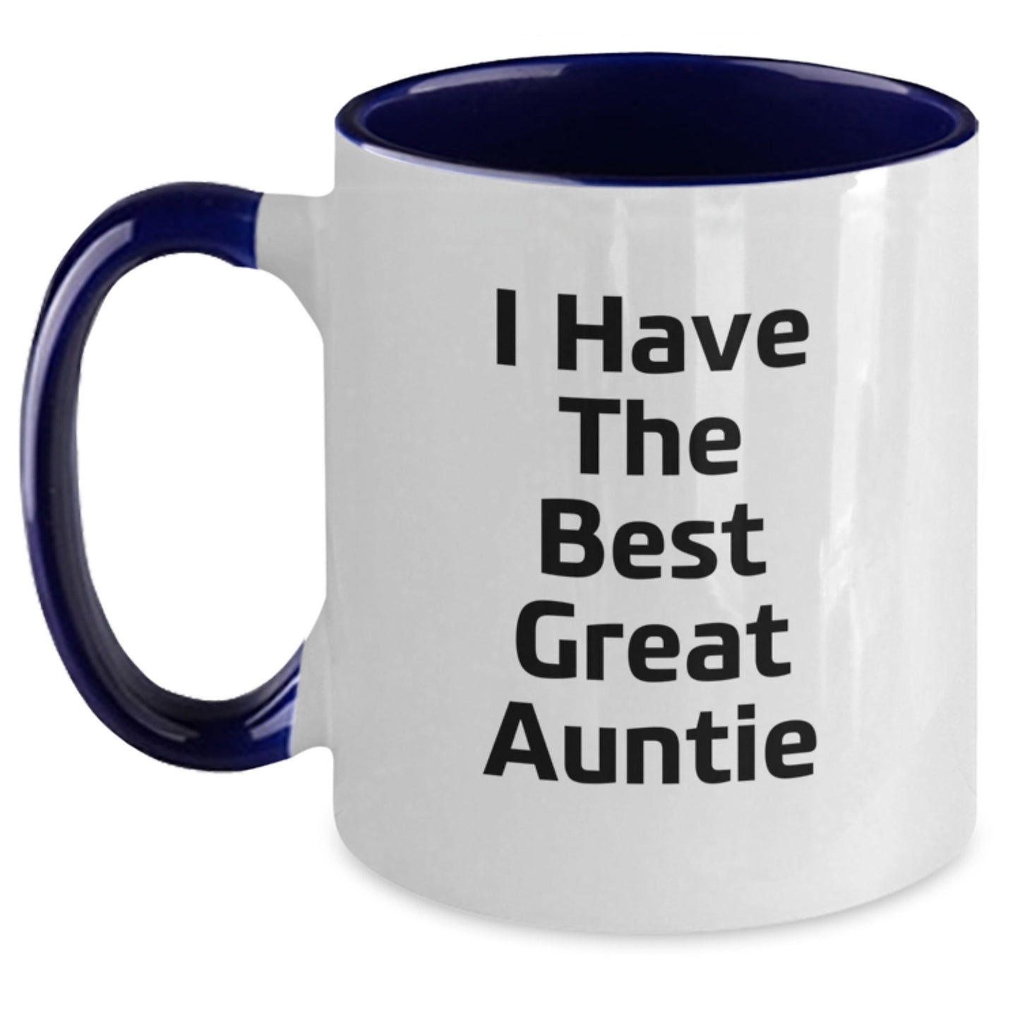 Funny Auntie Gifts from Family - I Have The Best Great Auntie Two Tone Coffee Mug, Graduation Unique Gifts for Auntie - Main