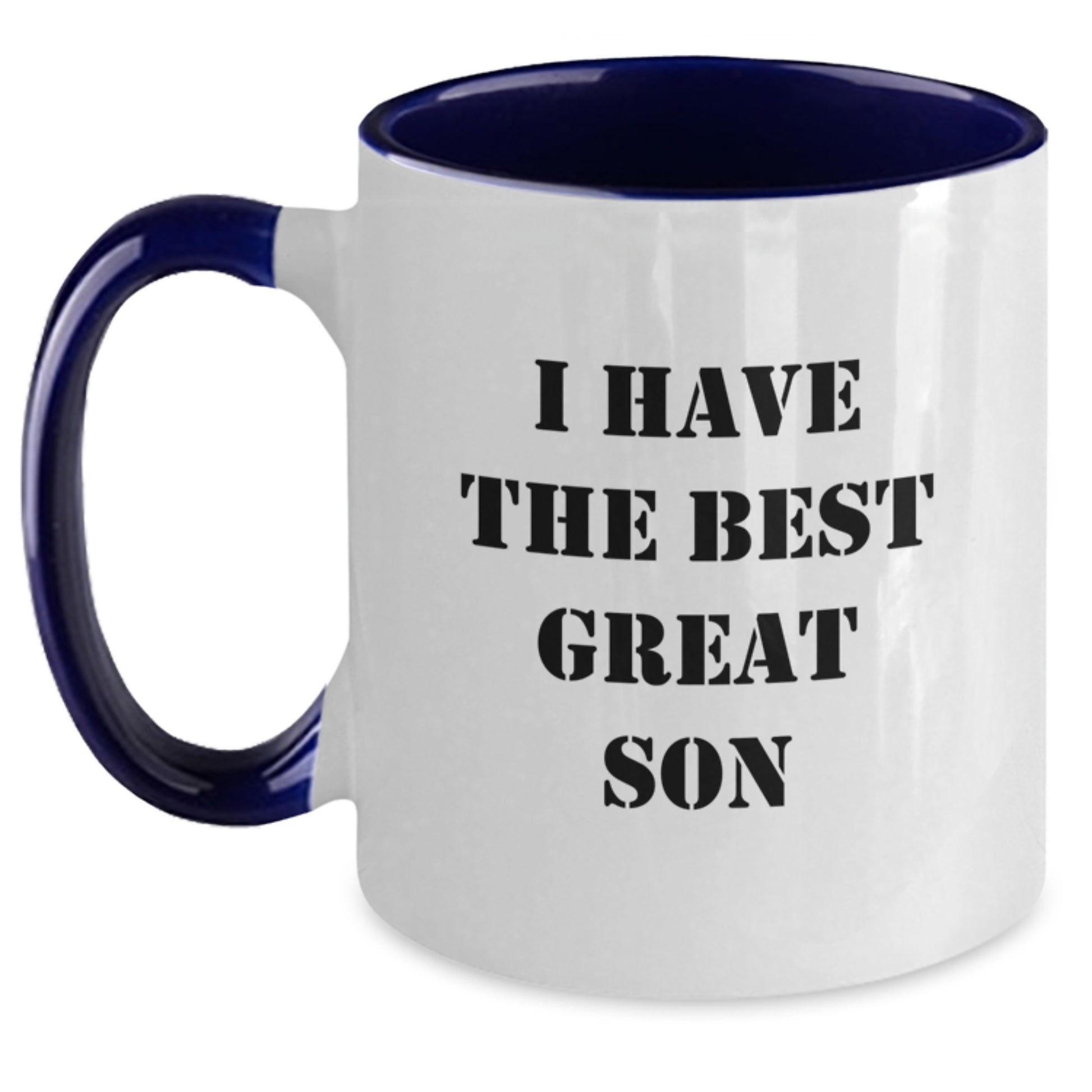 Son Keepsake Two Tone Coffee Mug Birthday Gift Black White Red Navy Pink - Main