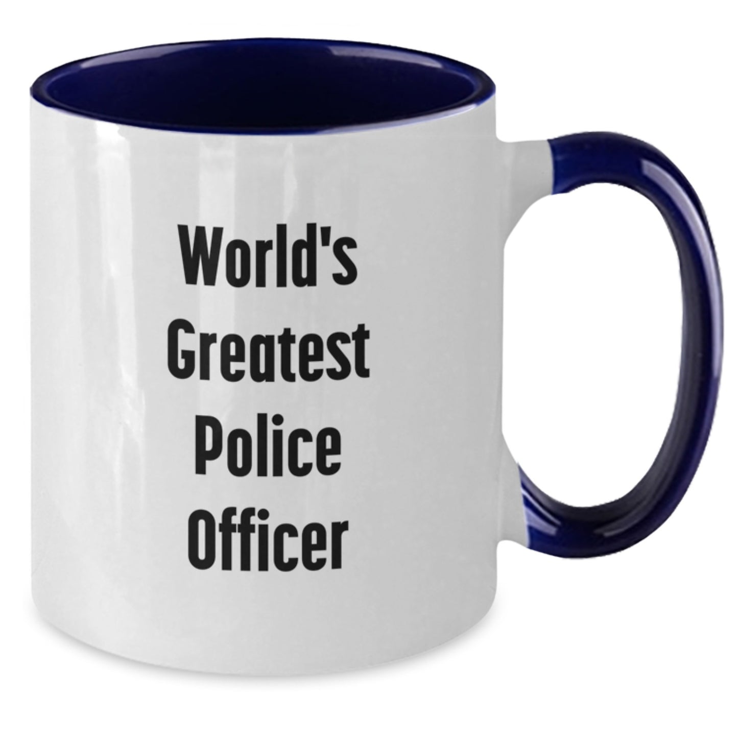 Funny Police Officer Gifts for Mom - World's Greatest Title Mug for Women, Unique Two Tone Coffee Mug for Police Officer's Day, Ideal Gift Idea for Mother's Day - Additional