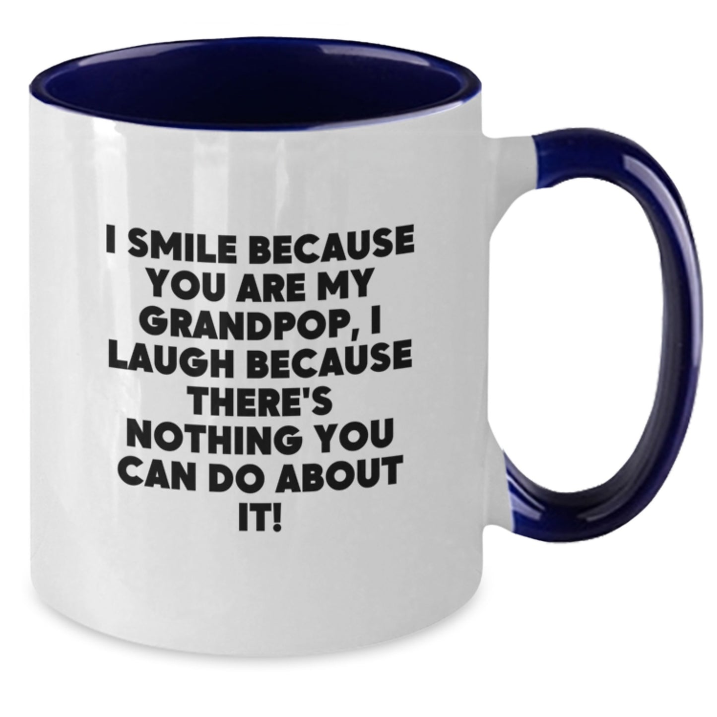 Grandpop Keepsake Two Tone Coffee Mug Birthday Gift for Him Black & - Additional