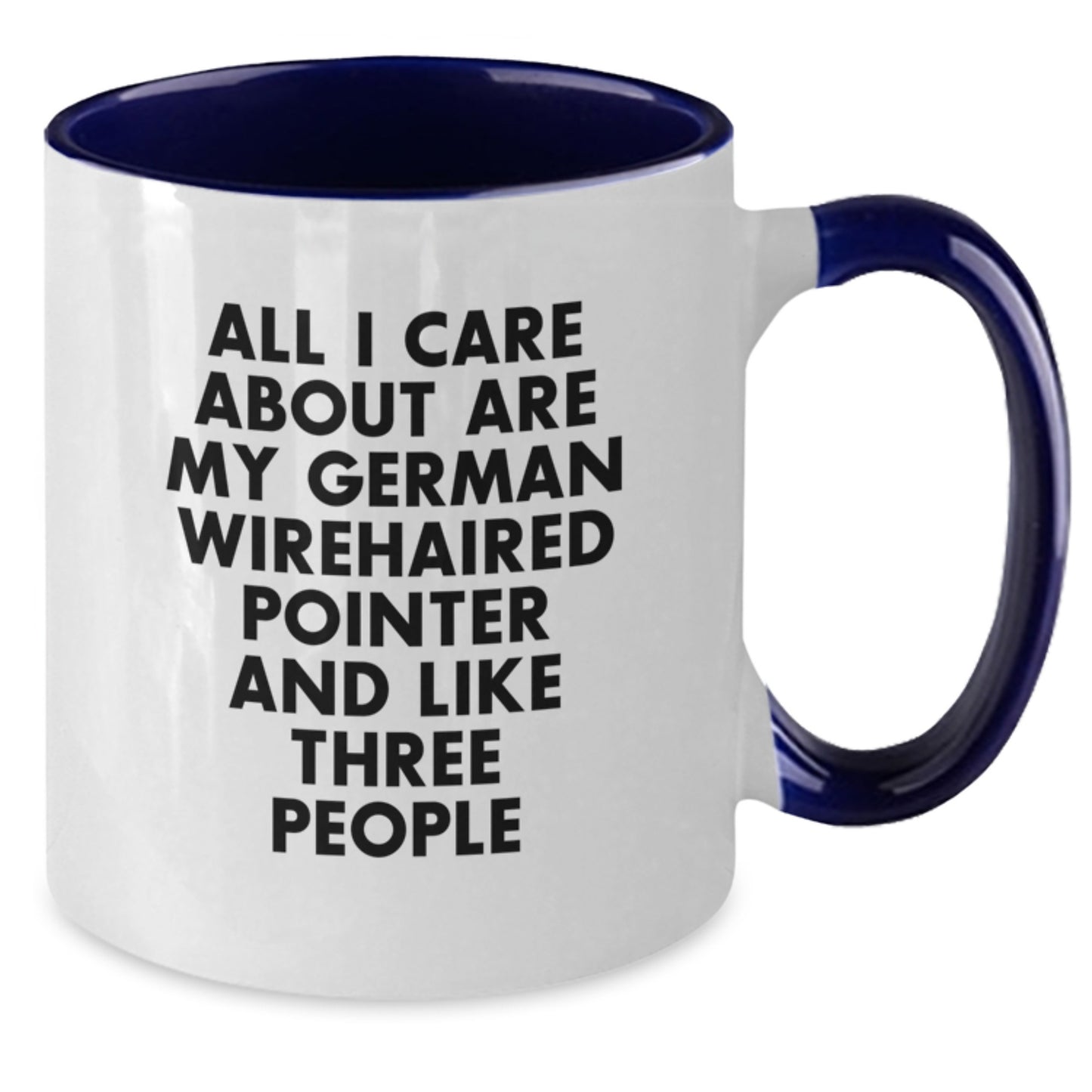 Funny German Wirehaired Pointer Dog Lover Gifts from Friends, Unique Birthday Unique Gifts for German Wirehaired Pointer Dog Enthusiasts, Two Tone Coffee Mug - Black and White - Additional