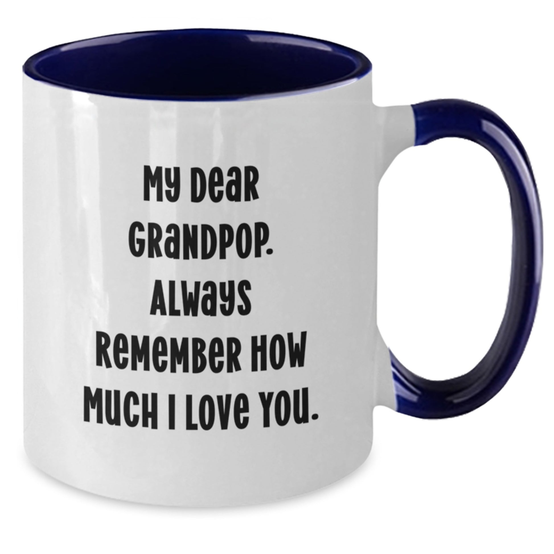 Grandpop Keepsake Two Tone Coffee Mug for Him Graduation Gift - Additional
