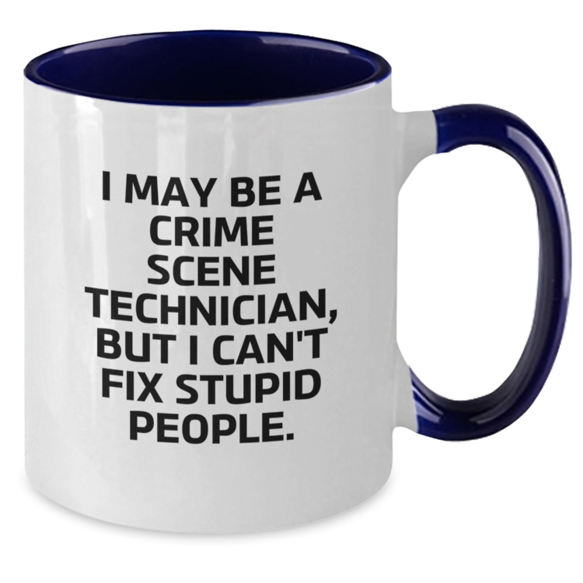 For Him Crime Scene Technician Two Tone Coffee Mug Birthday Gift - Additional