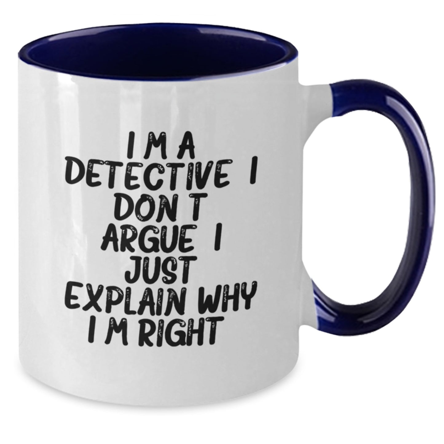 Detective Keepsake Two Tone Coffee Mug Birthday Gift for Him - Additional