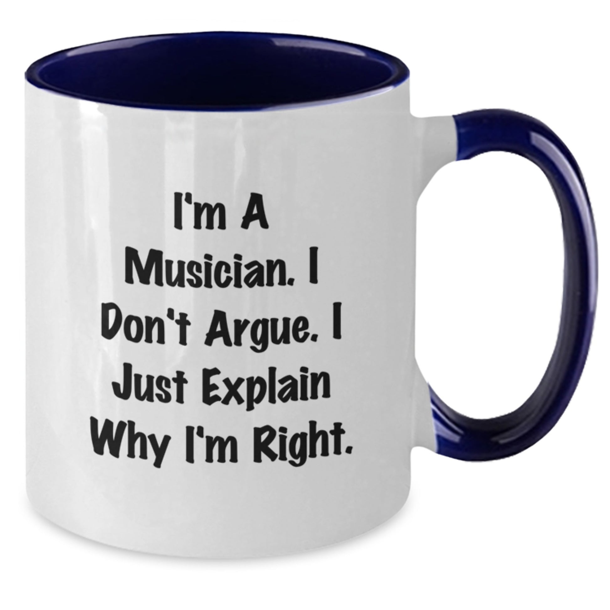 Funny Musician Gifts from Friends, Inspirational Two Tone Coffee Mug for Musician Men, Unique Graduation Unique Gifts for Musician Women - Additional